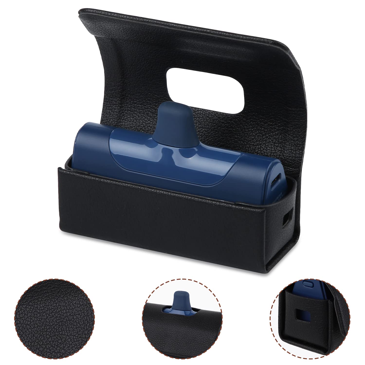 LinkPod Bag for iWALK - Stylish Charger Storage Case Compatible with iWALK Portable Charger 3350/4500/4800mAh - Phone Accessory for LinkPod (Black) | Perfect for Travel, Work & Daily Commute