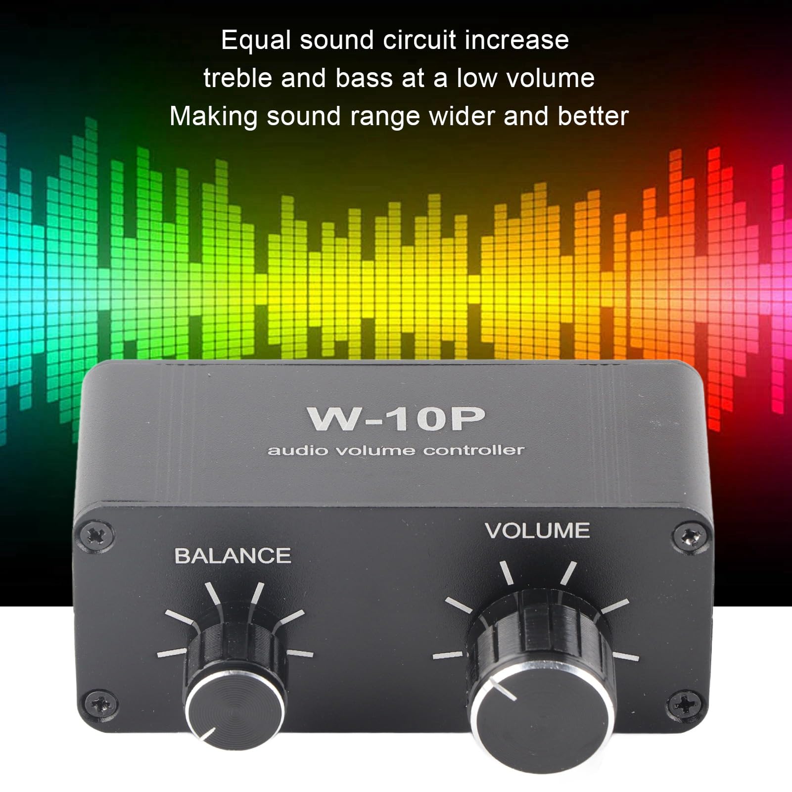High-Quality Stereo Audio Switch Box - Lossless Signal, Premium Sound Circuit, Mini Audio Fader Preamp with Volume Control for DVD/CD Players - Perfect for Home Theater & Music Studio Setups