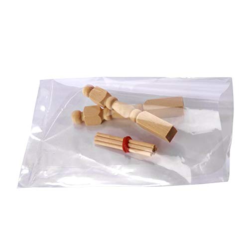 4 x 52 Inch 15 Mil Clear Flat Poly Bags - Heavy Duty Resealable Plastic Storage Bags for Shipping, Packaging, and Organizing Small Items