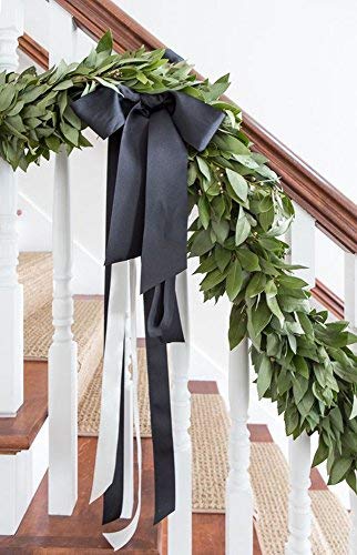 1 Inch Black Grosgrain Ribbon - 50 Yards Per Roll for Gift Wrapping, DIY Crafts, Bows, Wreaths, Hair Accessories & Wedding Decorations - Perfect for Party Favors, Scrapbooking & Home Decor Projects