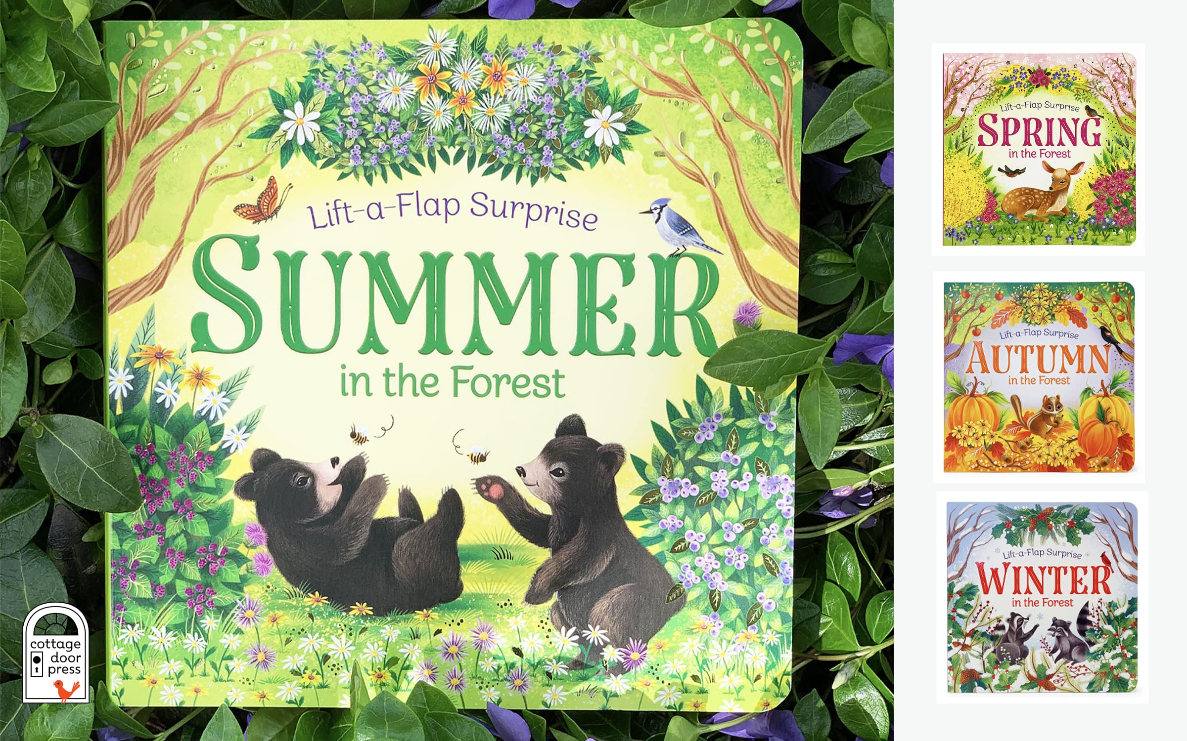 Summer In The Forest Deluxe Lift-a-Flap & Pop-Up Seasons Interactive Children's Board Book - Fun Learning Toy for Toddlers & Preschoolers (Bedtime Story, Classroom Activity, Gift Idea)