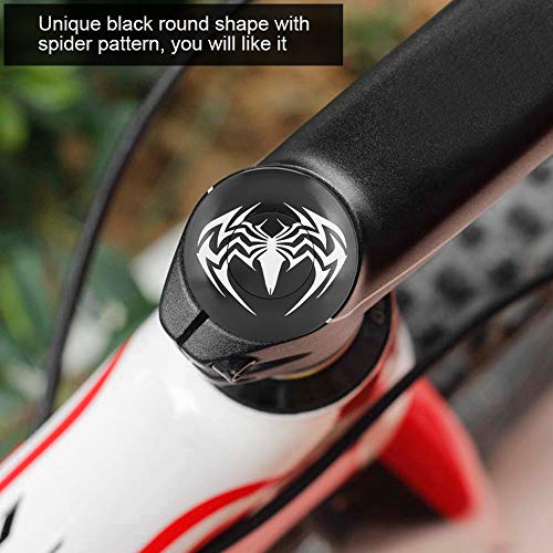 Mountain Bike Headset Cap - Black Stem Top Cover for Cycling Accessories | Durable Bike Headset Cap for MTB, Road Bikes | Perfect for Trail Riding & Commuting