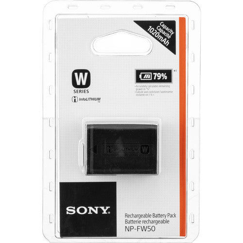 Original Sony NP-FW50 Rechargeable Battery (7.4V 1020mAh) for Sony Alpha DSLR Cameras - Perfect for Travel Photography & Professional Shooting