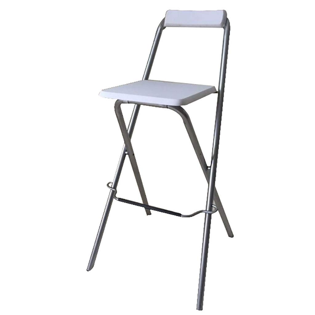 **27/29 Inch Wood & Metal Folding Bar Stool with Back Support - 220 lbs Capacity - 7 Colors - Perfect for Home, Pub, Kitchen Counter & Outdoor Use**