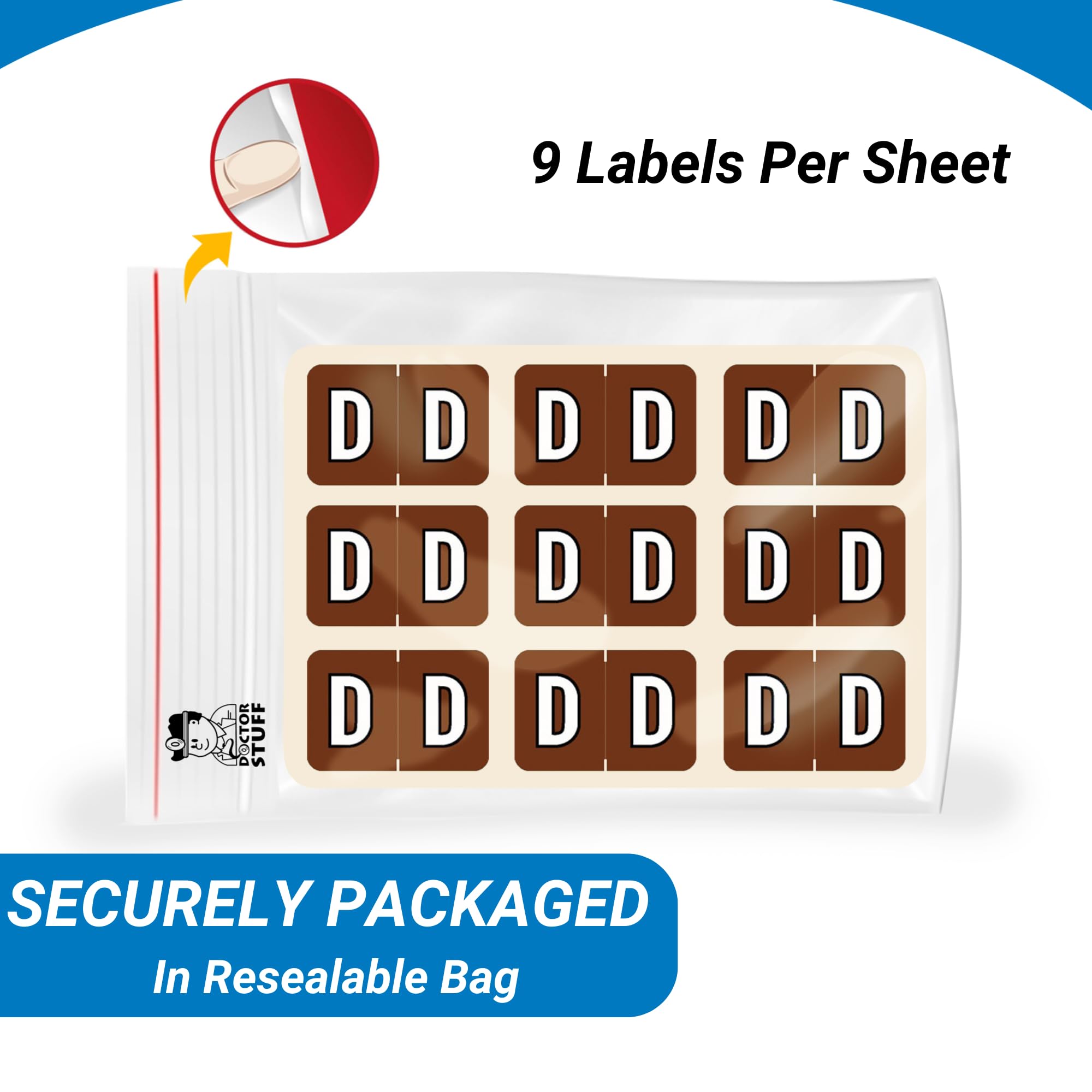 Alphabet Labels A-Z & Mc Refill Kit for File Folders - 2034 Medical Chart Color Code Stickers | Compatible with Colwell Jewel Tone COAM Alpha Series | Perfect for Doctors, Hospitals & Medical Office Organization