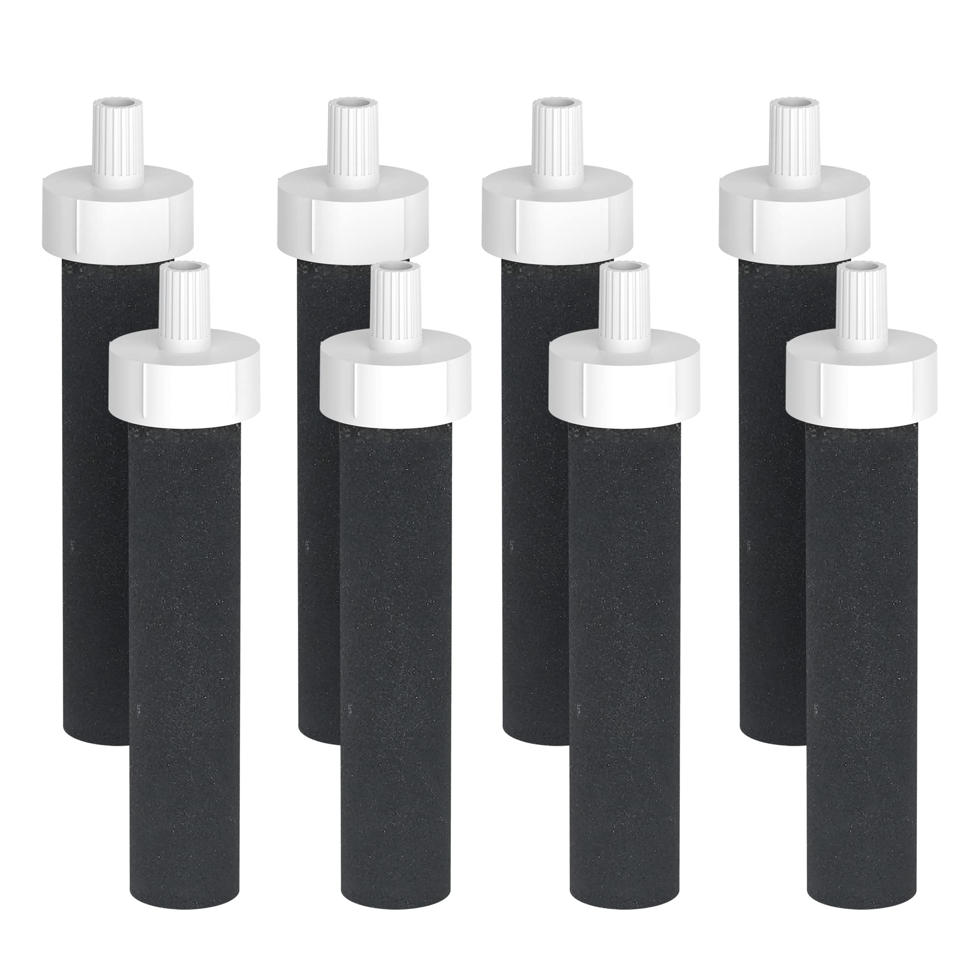 AQUA CREST Water Filter Replacement Cartridges - Compatible with Brita BB06, Hard Sided, Stainless Steel & Plastic Bottles (8 Pack) | Clean Drinking Water for Home, Office, Gym & Outdoor Activities