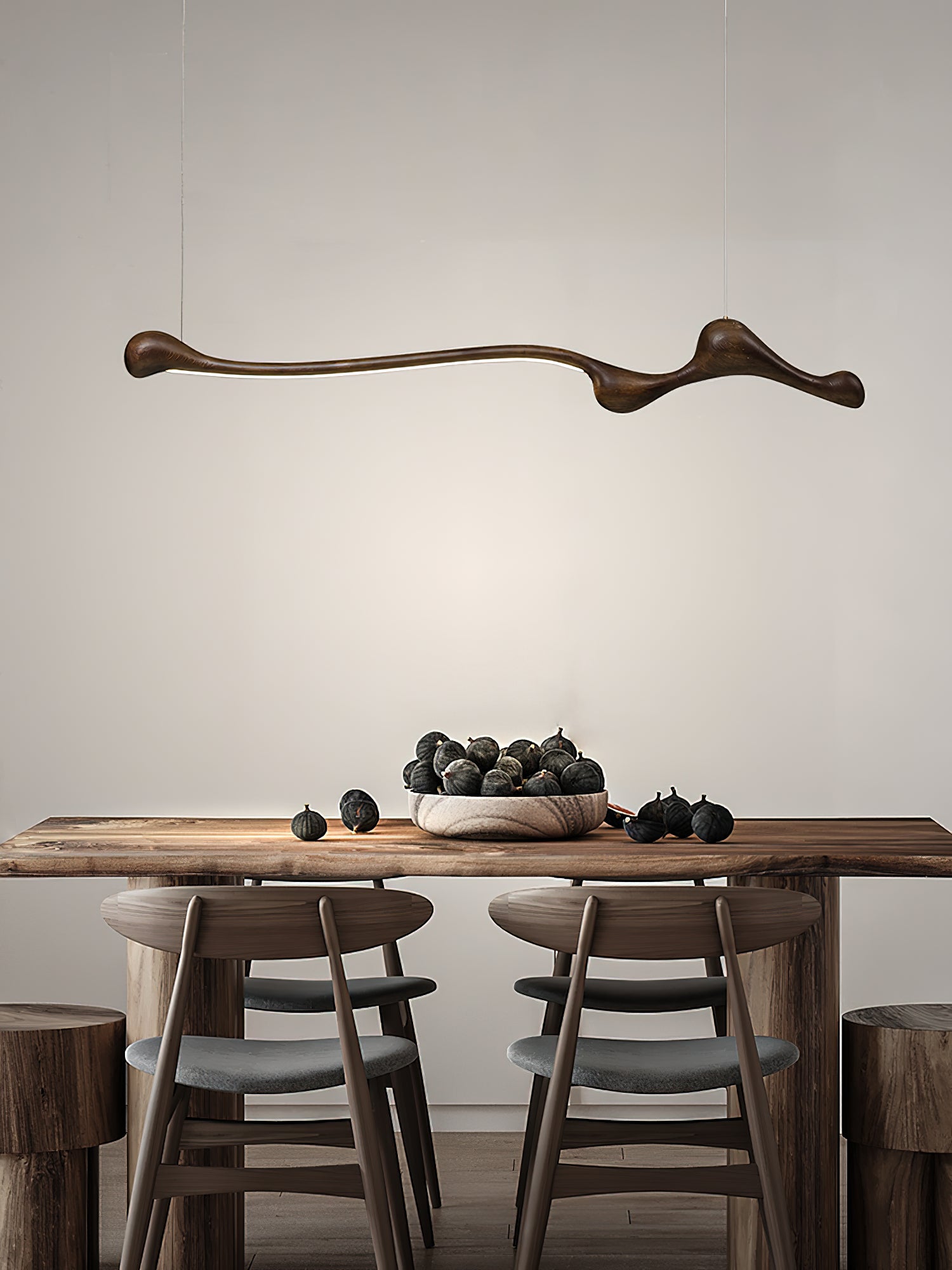 Modern Curva Pendant Lamp - Sleek Hanging Light Fixture for Dining Room, Kitchen Island & Bedroom Decor | Adjustable Height LED Lighting