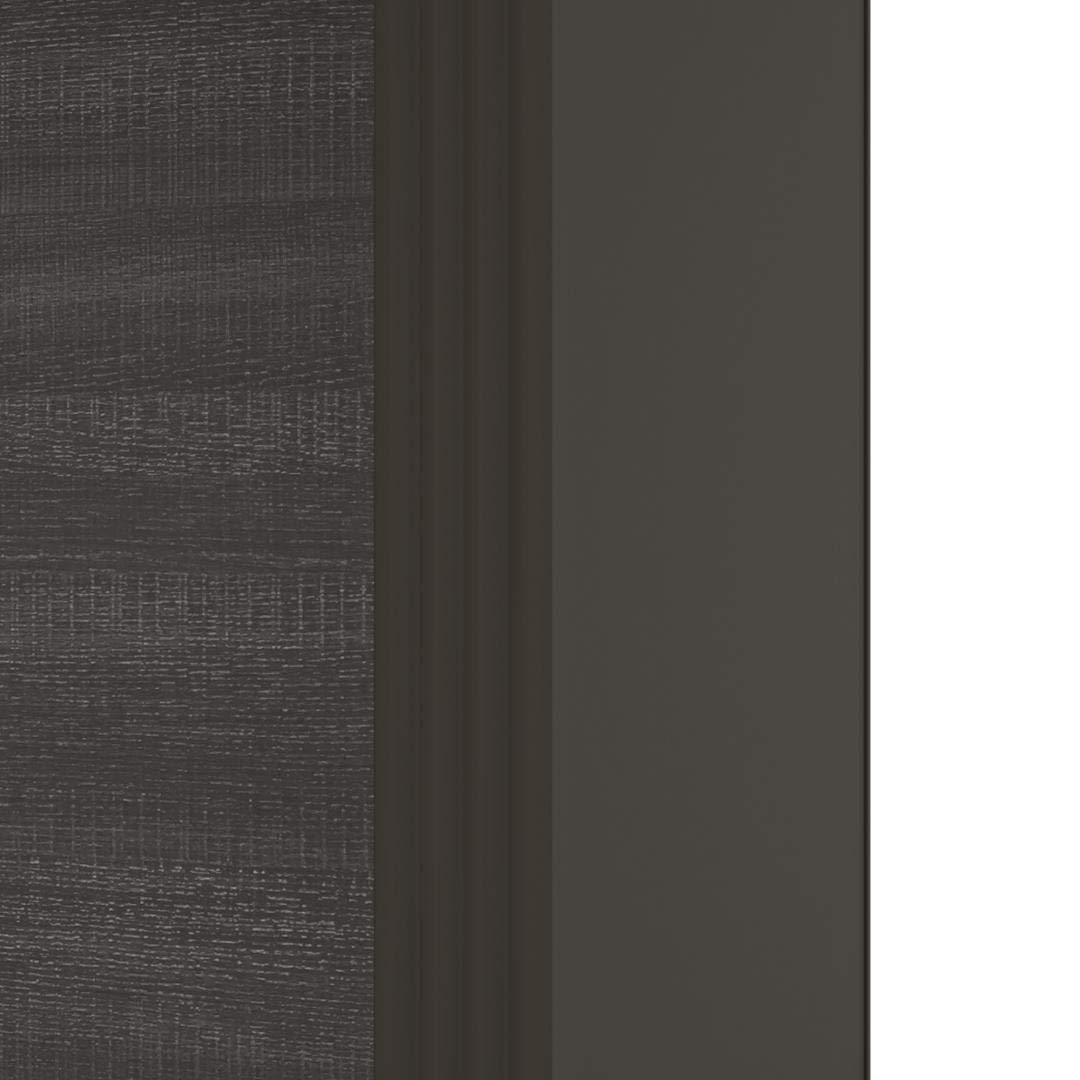 Bestar Prestige + 72W Office Desk Shell in Bark Grey & Slate - Modern Computer Workstation for Home & Office Workspace