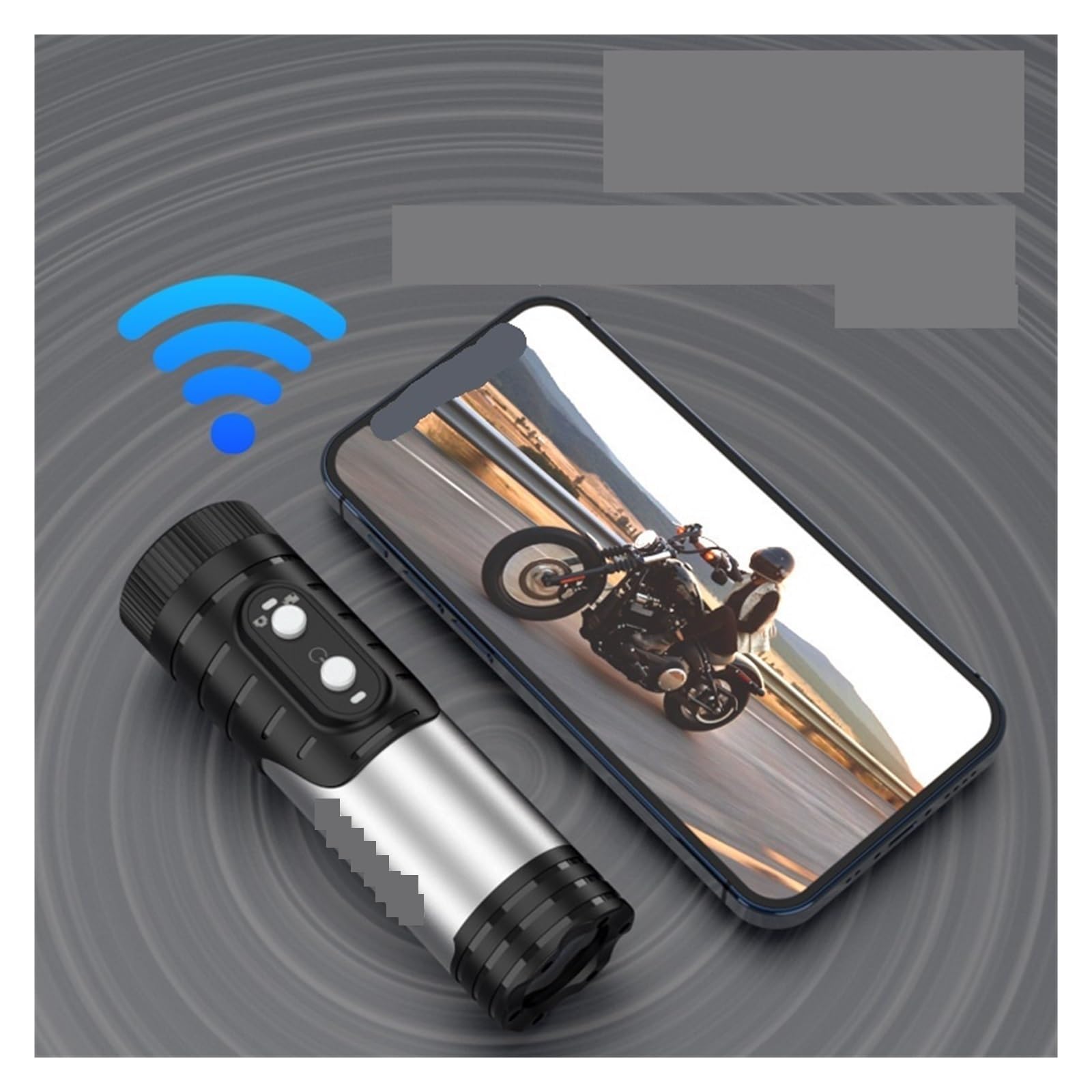 MZZYG 4K Ultra HD WiFi Action Camera with Flashlight - Waterproof Helmet & Bike Mount, Anti-Shake Sports Camera for Cycling, Skiing, Surfing (Silver)