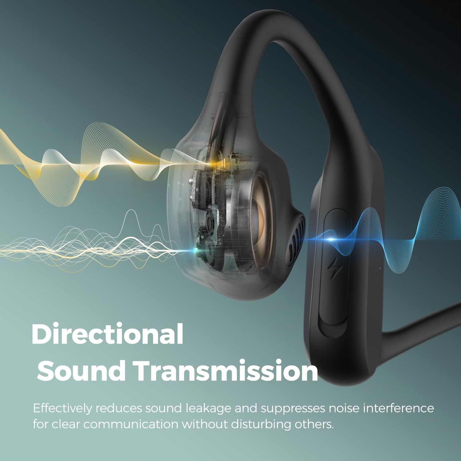 SoundPEATS RunFree Open Ear Wireless Headphones - Bluetooth 5.3 Sports Earphones with Air Conduction & 16.2mm Driver, 14H Playtime, Red Dot Award 2023 Winner - Perfect for Running, Cycling, Gym Workouts and Outdoor Activities