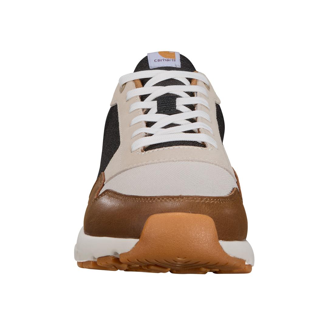 Greenfield ESD Soft Toe Work Sneakers - Brown/White Safety Shoes for Electronics Industry, Cleanroom & Anti-Static Work Environments
