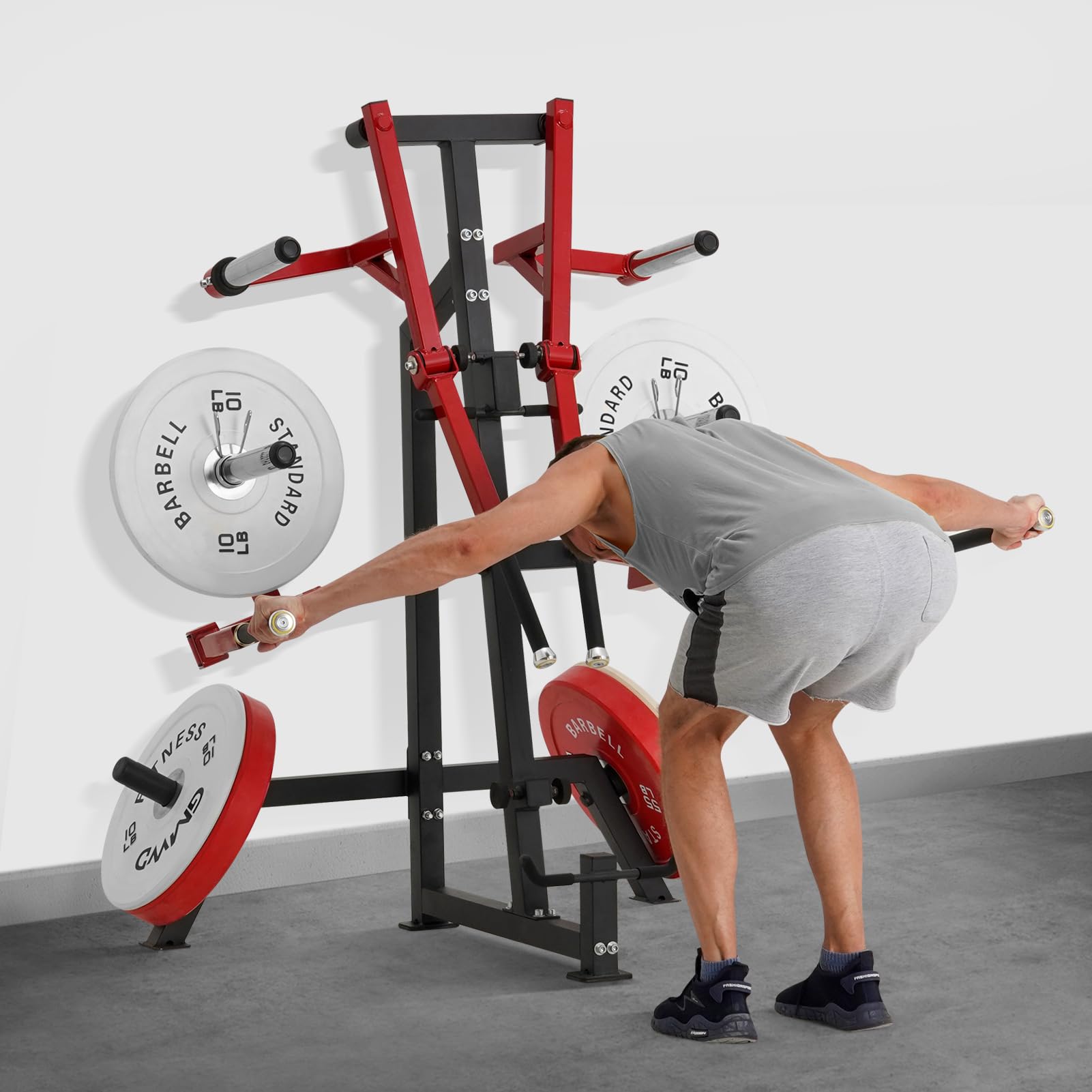GMWD 800LB Standing Lateral Raise Machine - Adjustable Shoulder Press & Bentover Lateral Raise for Upper Body Strength Training - Home Gym Equipment for Men & Women - Perfect for Home Workouts & Strength Building