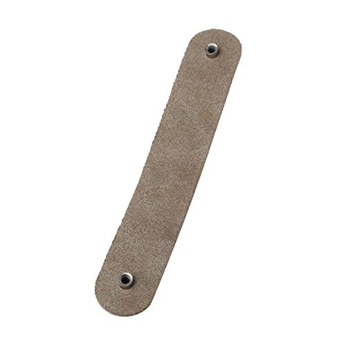 Soft PU Leather Cabinet Handles - Black 128mm for Dresser Drawer & Furniture Upgrade