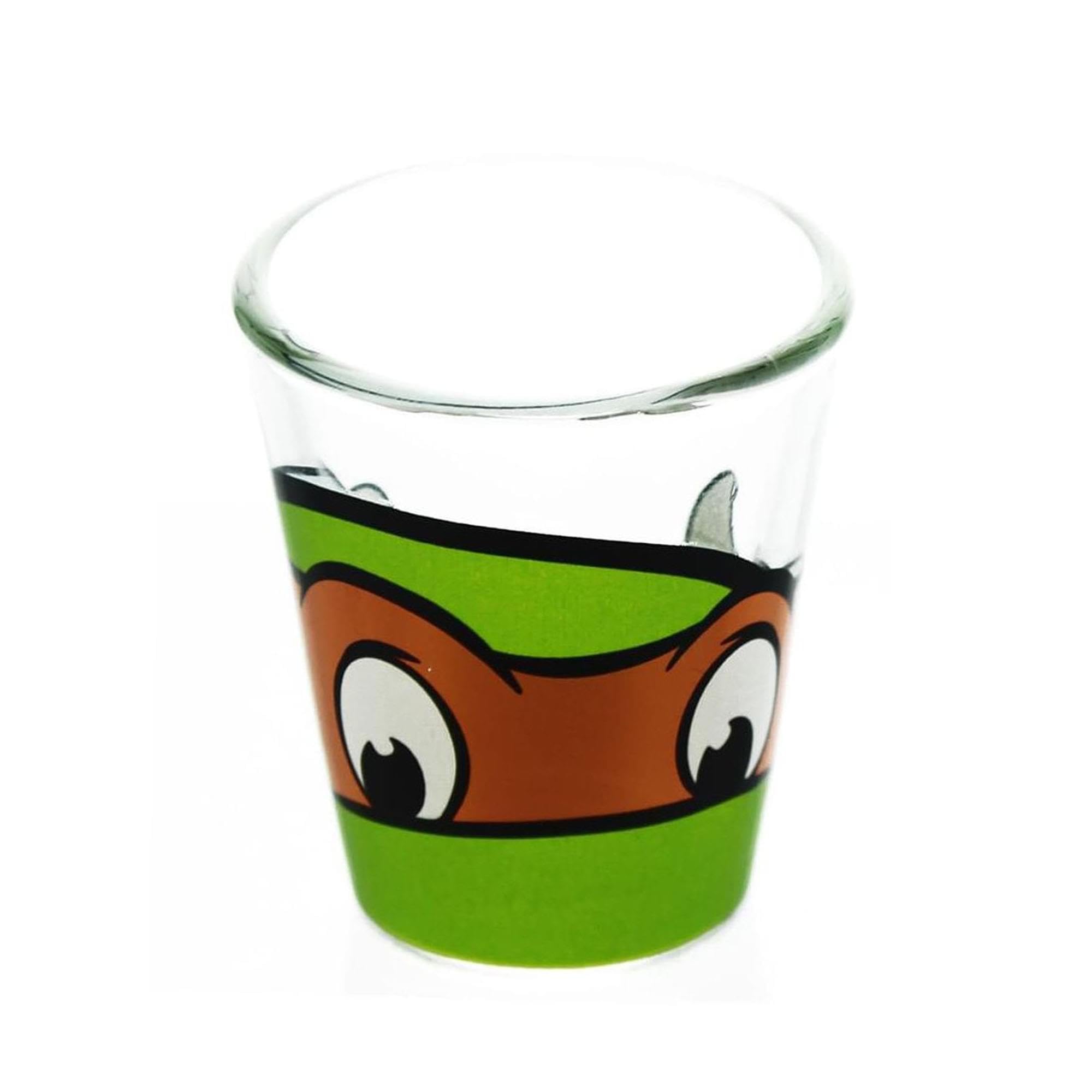 TMNT Michelangelo Shot Glass - 4oz Clear Ninja Turtle Collectible Glass for Parties, Gifts & Collectibles | Perfect for Themed Events, Birthday Celebrations & Fan Merchandise