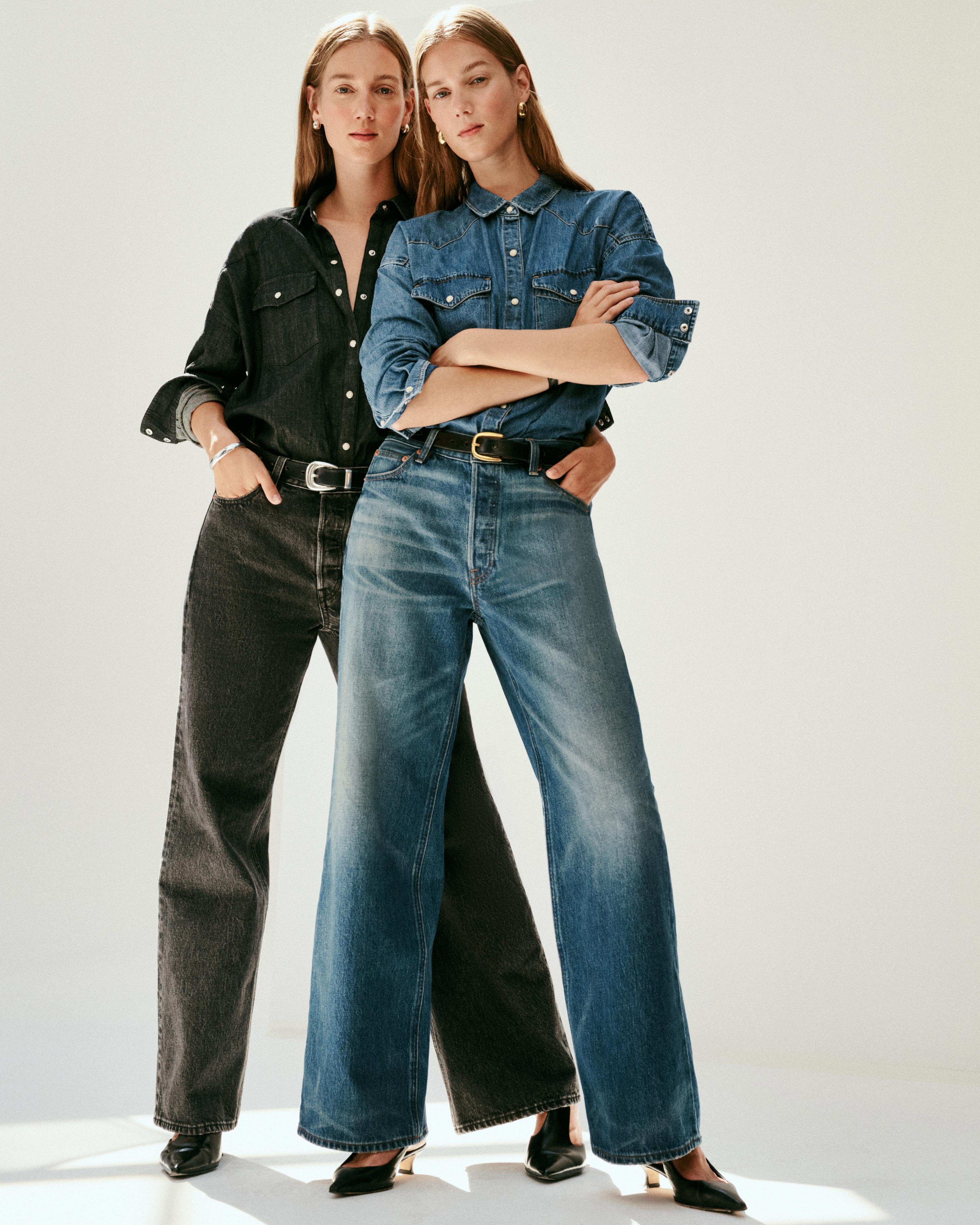 Alek Relaxed Wide Leg Jeans for Women - High Waist Comfortable Stretch Denim Pants - Casual & Chic Style for Everyday Wear, Work, or Weekend Outings