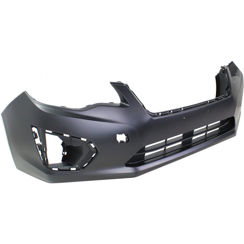 2012-2014 Subaru Impreza Front Bumper Cover Primed Textured with Black Bottom - Sedan/Wagon (Part# SU1000168, 57704FJ003) | Perfect for Replacement & Car Body Repair