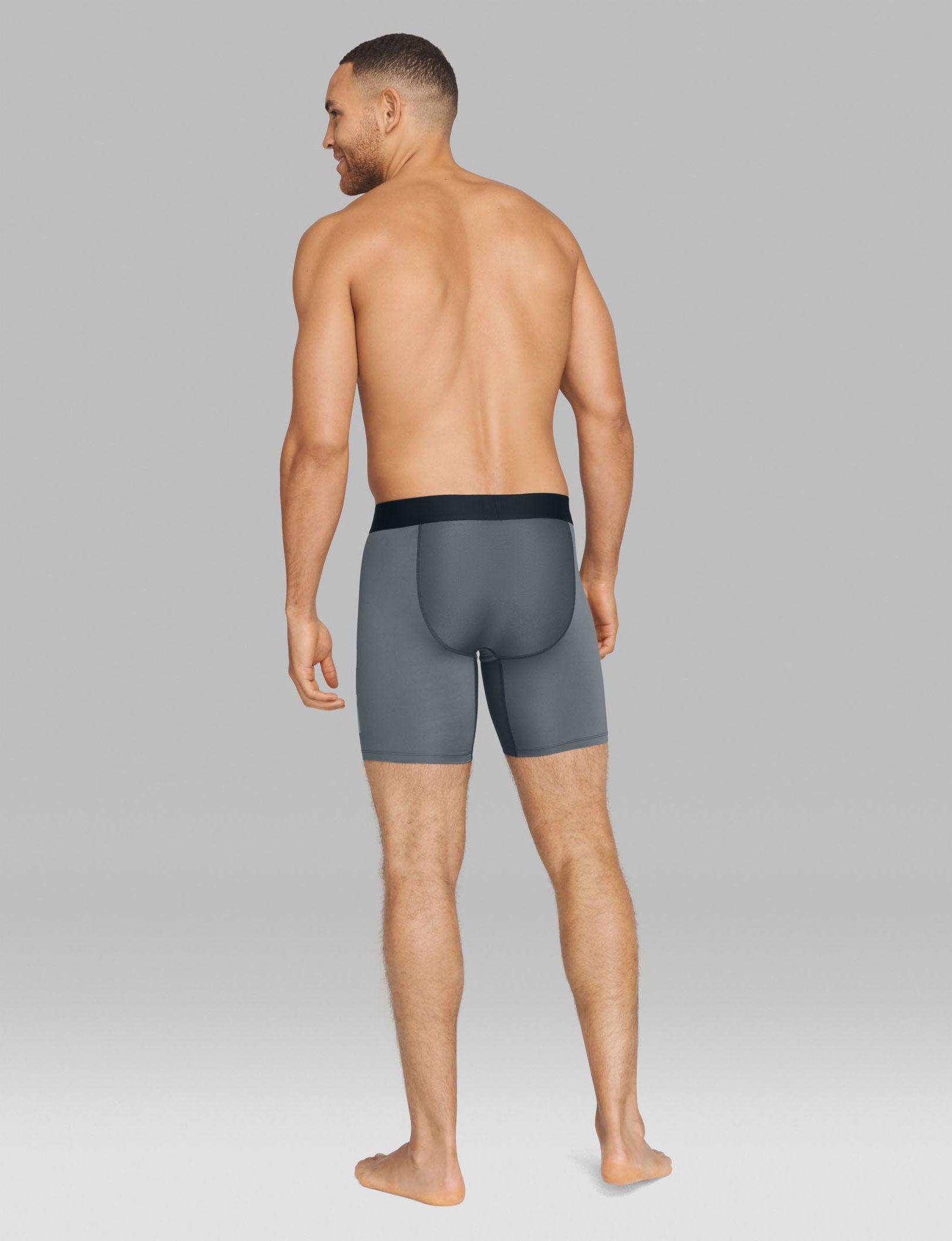 Premium TJ Mid-Length Boxer Briefs (3-Pack) - Soft, Breathable & Comfortable Underwear for Men - Perfect for Workout, Travel & Everyday Wear