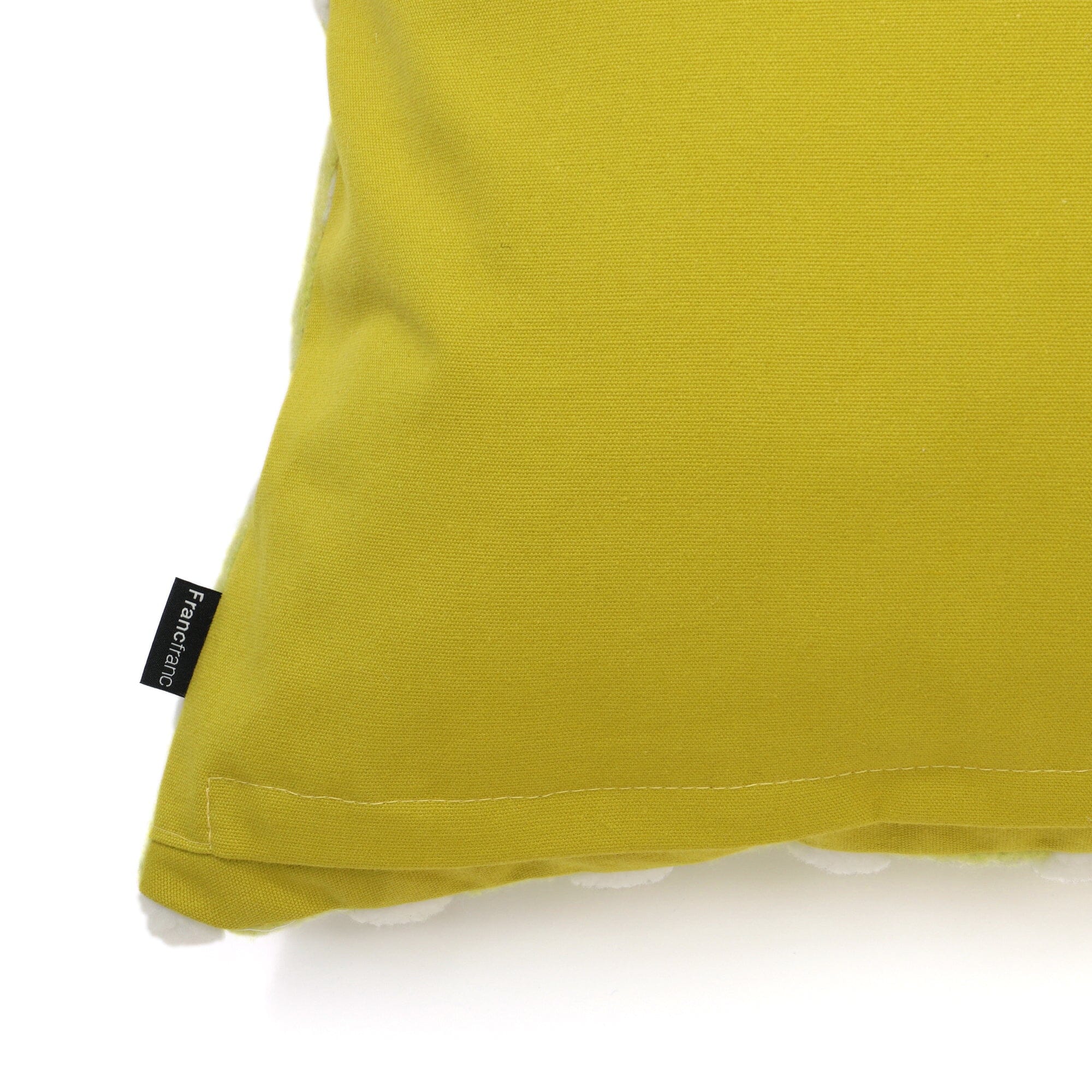 Premium 18x18 Inch Yellow Felt Dot Cushion Cover - Soft Decorative Pillow Case for Sofa, Bed, Chair (450x450mm) | Home Decor & Living Room Accessories