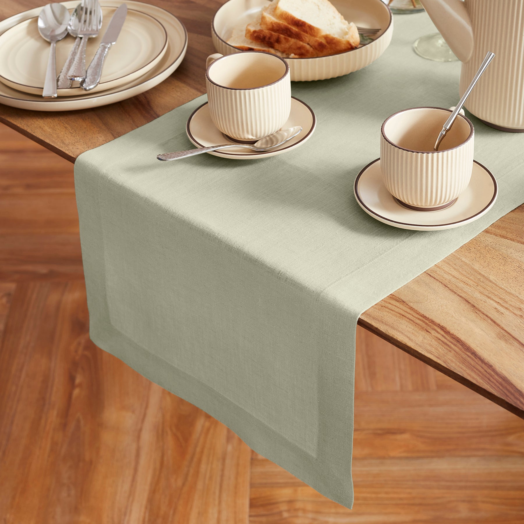 Sonoma Table Runner - Elegant Cotton Linen Dining Table Decor for Thanksgiving, Christmas & Wedding - Perfect for Holiday Home Decor & Party Settings