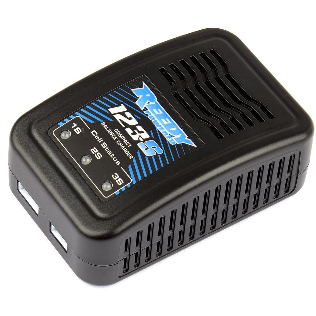 Associated 27202 Reedy 123-S Compact Balance Charger for RC Cars - Fast Charging & Safe LiPo Battery Maintenance - Perfect for Hobbyists & RC Racing Enthusiasts