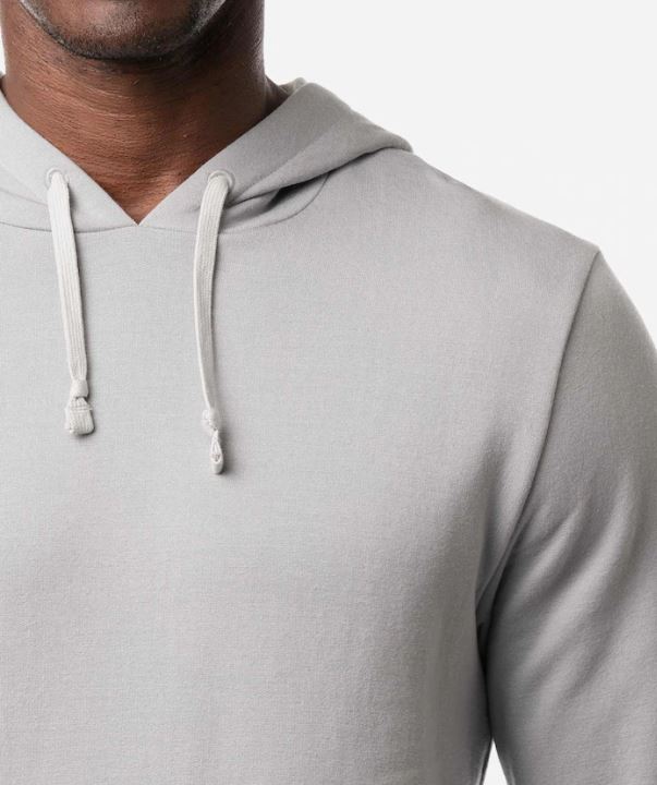 Travis Mathew Men's Cloud Hoodie - Lightweight Fleece Pullover Hooded Sweatshirt for Running, Gym & Casual Wear | Sleet Color