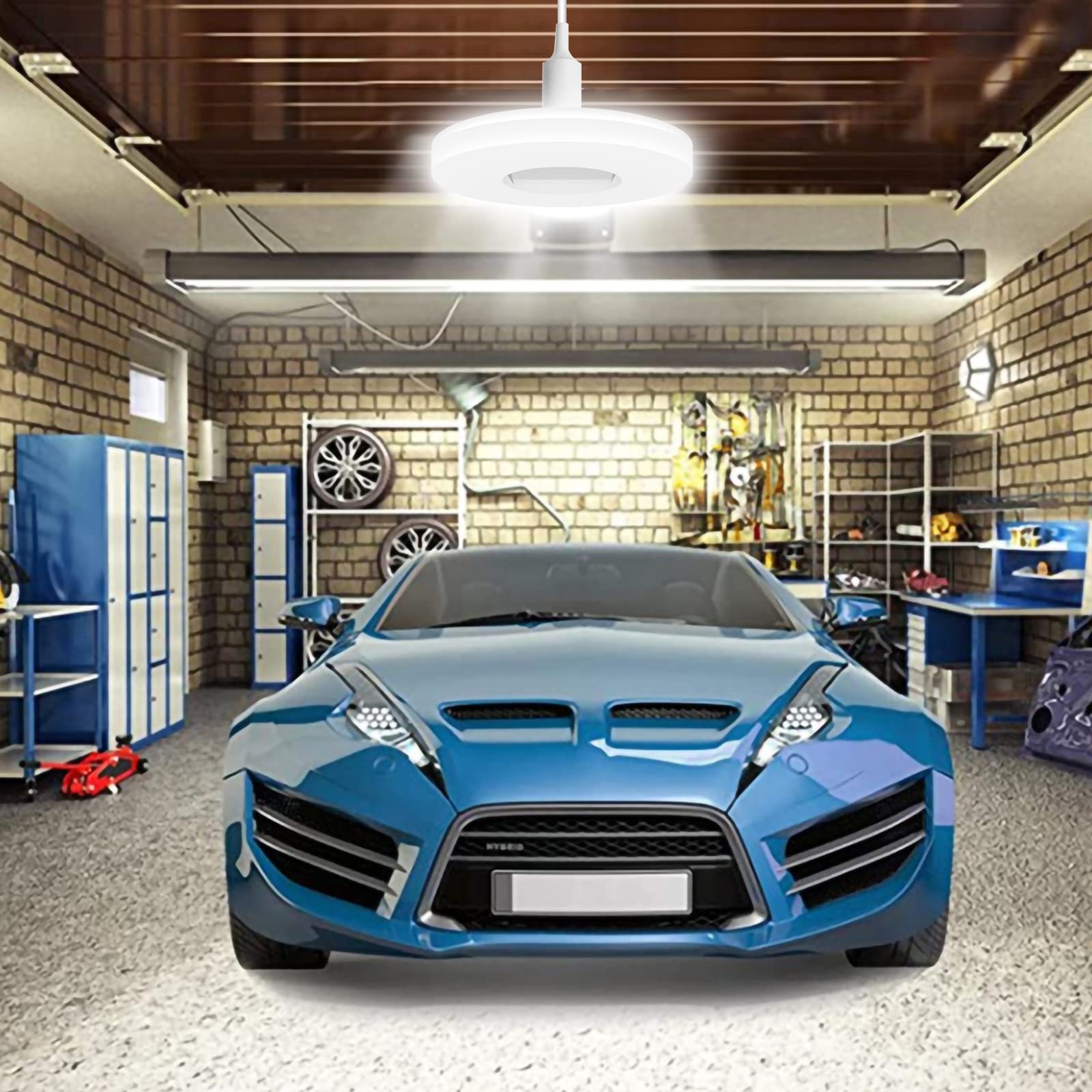 40W UFO LED Ceiling Light Bulb - E27 Base Flat Panel Light for Home, Garage, Workshop & Basement | Energy Saving, Easy Installation LED Lamp for Bright Indoor Lighting