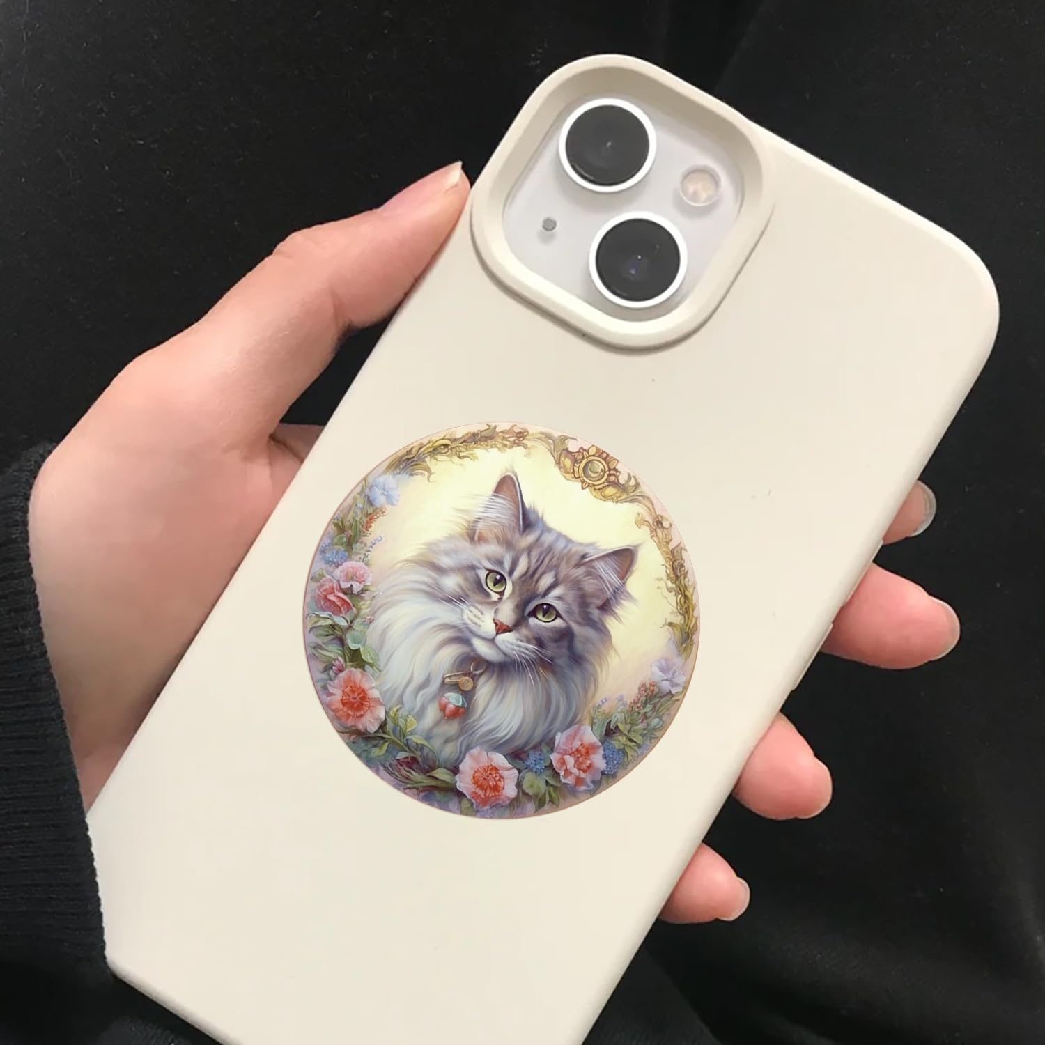 50 PCS Cute Cat Stickers - Waterproof Vinyl Decals for Journaling, Scrapbooking, Laptop, Water Bottle, Phone & Luggage - Kawaii Animal Aesthetic Decoration for Women, Teens & Kids - Perfect for DIY Crafts, School Supplies & Gift Giving