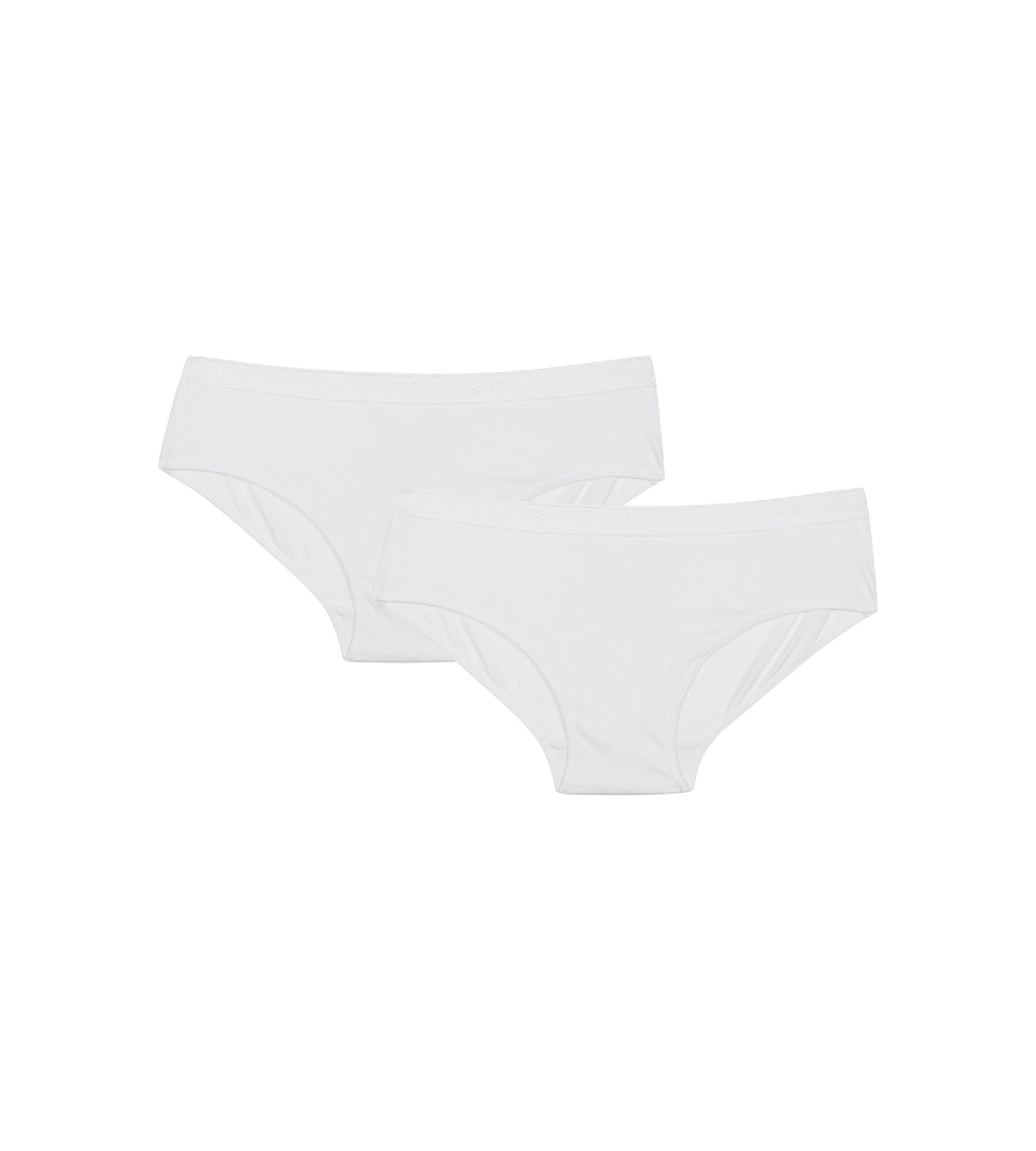 2 Pack Girls' White Pocket Shorts - Soft Cotton Summer Shorts for Kids, Playtime & Casual Wear