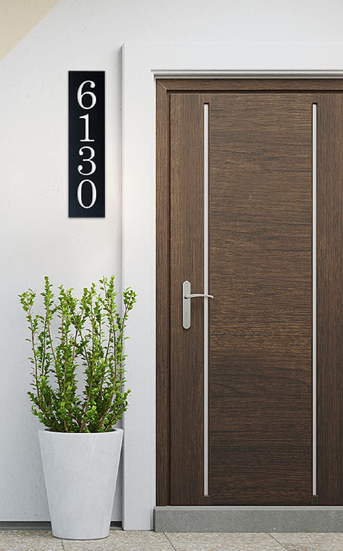 Custom Engraved House Numbers - Modern Address Plaque for Home, Mailbox & Front Door - Personalized Housewarming & Wedding Gift - Perfect for Curb Appeal & Easy Delivery Identification