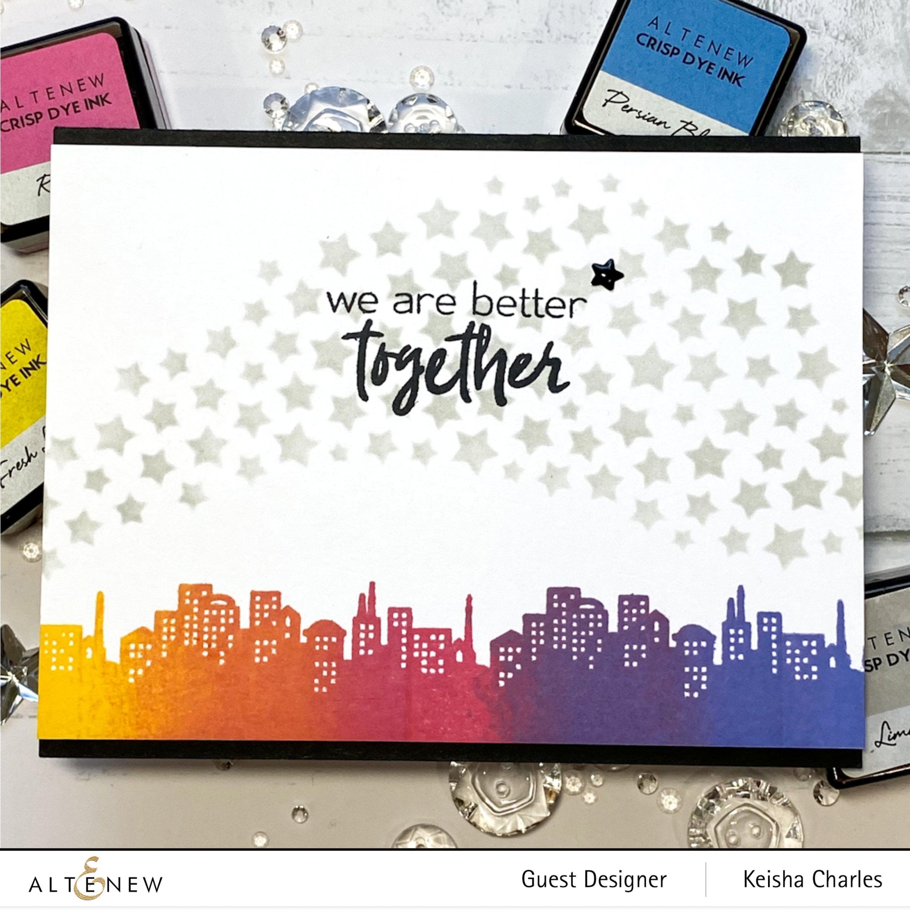 Mini Delight Pretty City Stamp & Die Set for Card Making - Scrapbooking, DIY Crafts, and Paper Projects