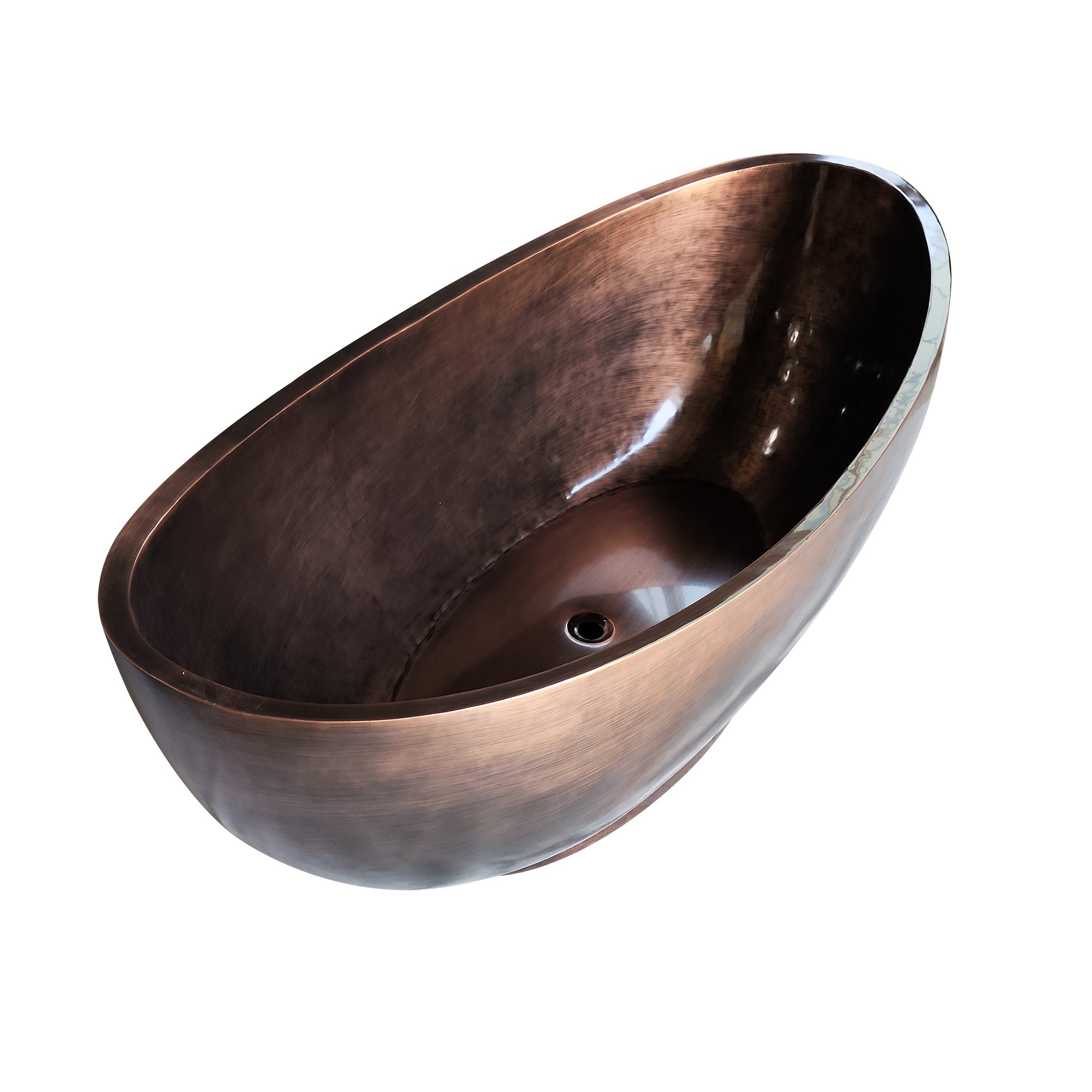 Vintage Copper Bathtub SCB S8 - Handcrafted Antique Style Freestanding Soaking Tub for Luxury Bathroom & Spa Retreat