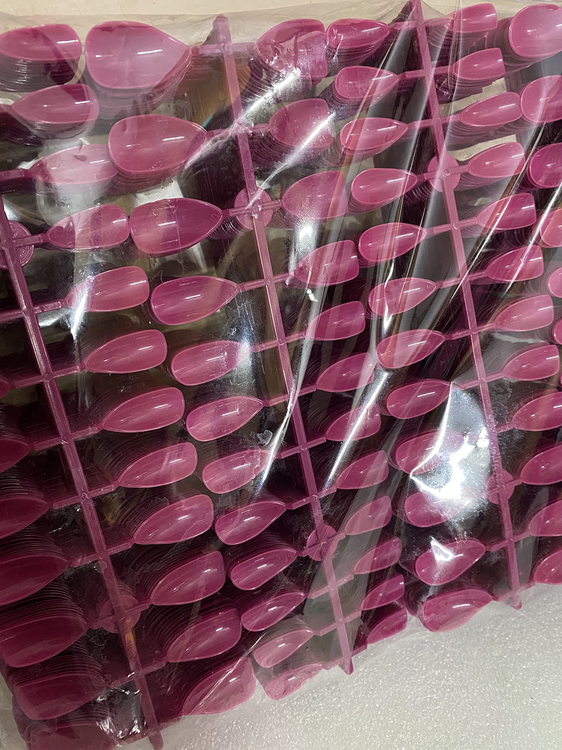 24Pcs Rhinestone Purple Pink Fake Nails with Adhesive Glue & Nail Stickers - Long Lasting Press on Nails for Women & Girls | Perfect for Parties, Weddings & Special Occasions