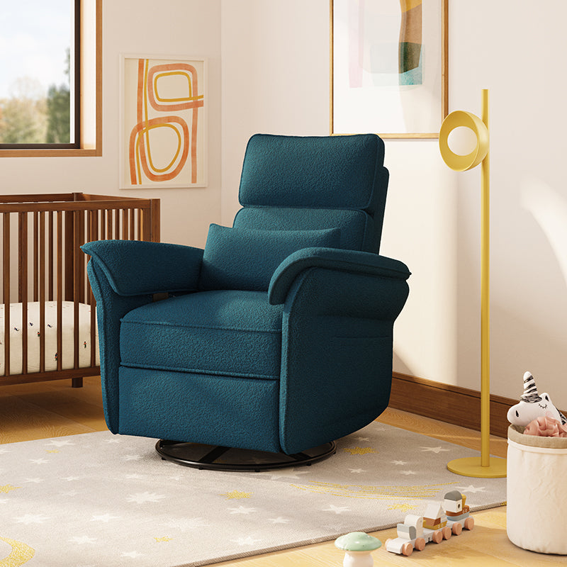 Comfortable Nursery Power Glider Recliner Chair with Custom Fabric Options - Perfect for Breastfeeding, Rocking Baby to Sleep & Nursery Decor