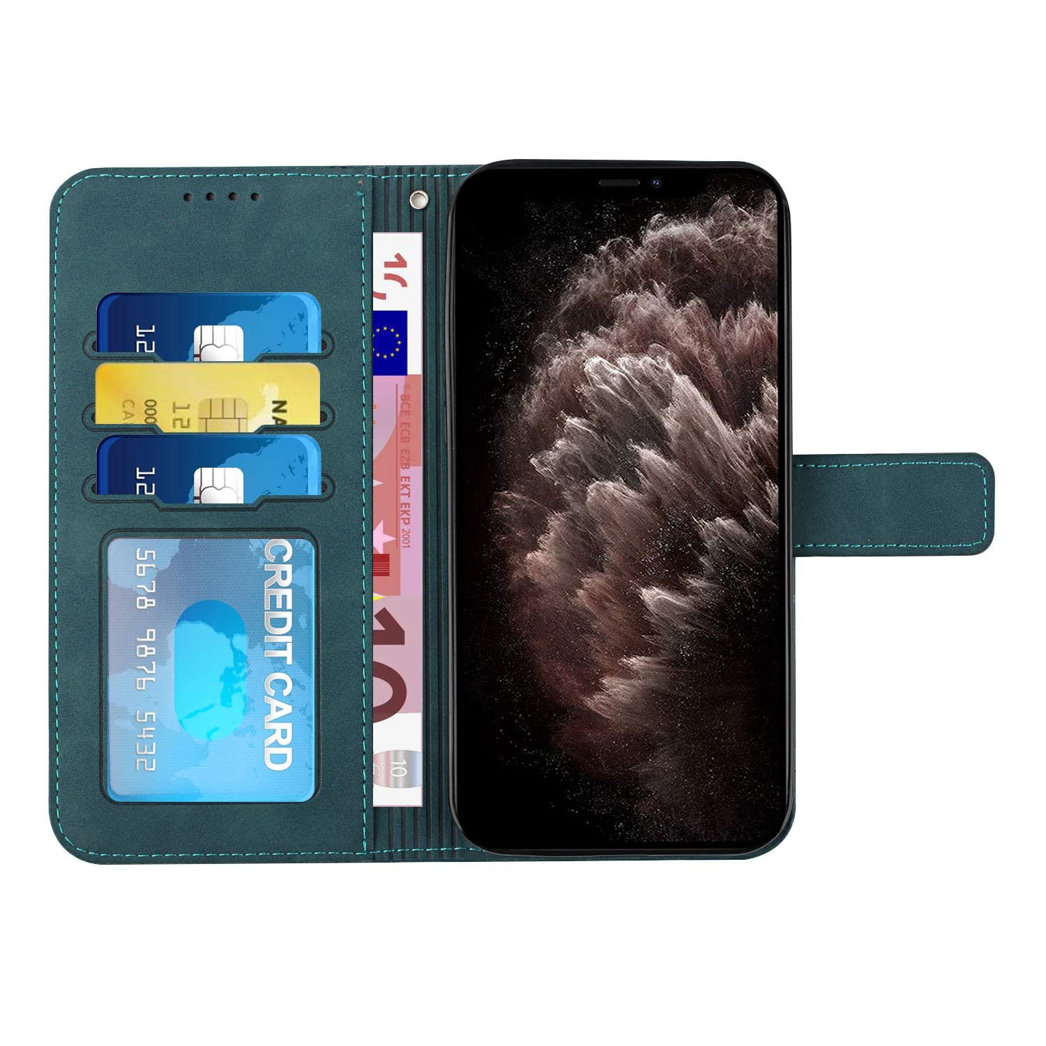 Premium PU Leather Wallet Case for Xiaomi Mi A2 - Slim Magnetic Closure, Soft Touch Finish, Green | Perfect for Daily Use, Business Meetings & Travel Protection