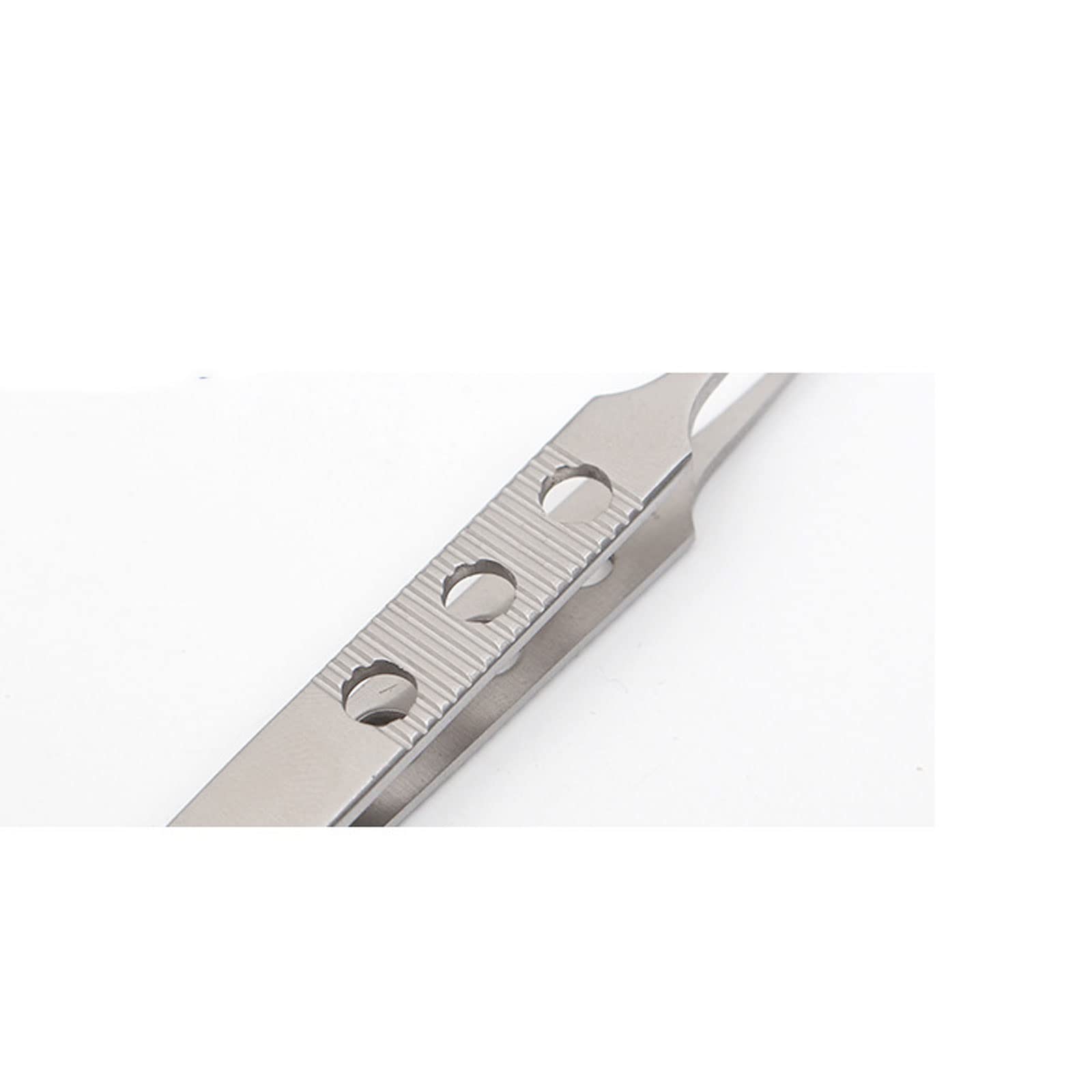 Professional Hair Removal Tweezers - Slotted Micro Tweezers with Teeth & Hooks for Eyebrow Shaping, Thread Removal & Jewelry Handling - Perfect for Beauty Salons, Home Grooming & Gemstone Work