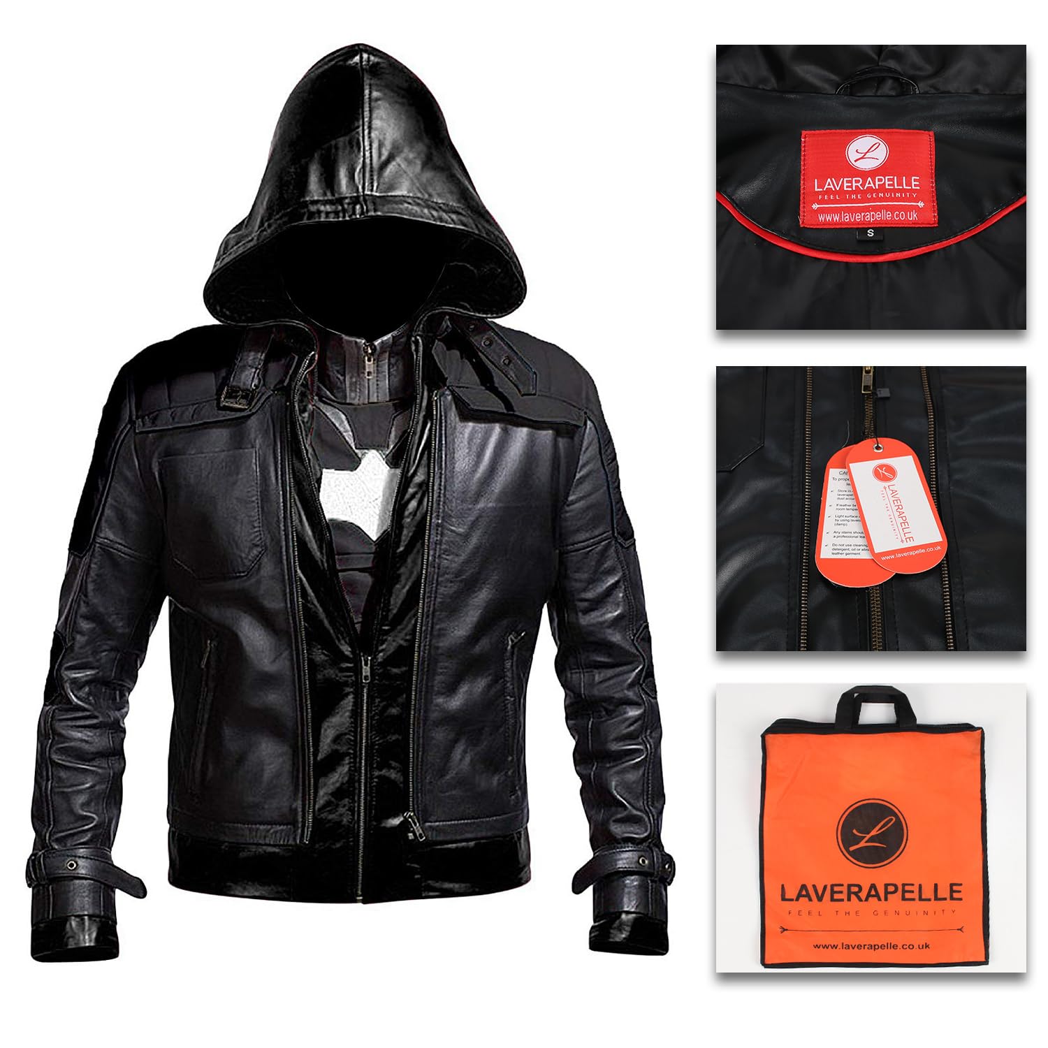 Stylish Black Hooded Men's Vest Jacket 2-in-1 - Sizes S to 5XL - Perfect for Outdoor Activities & Urban Fashion