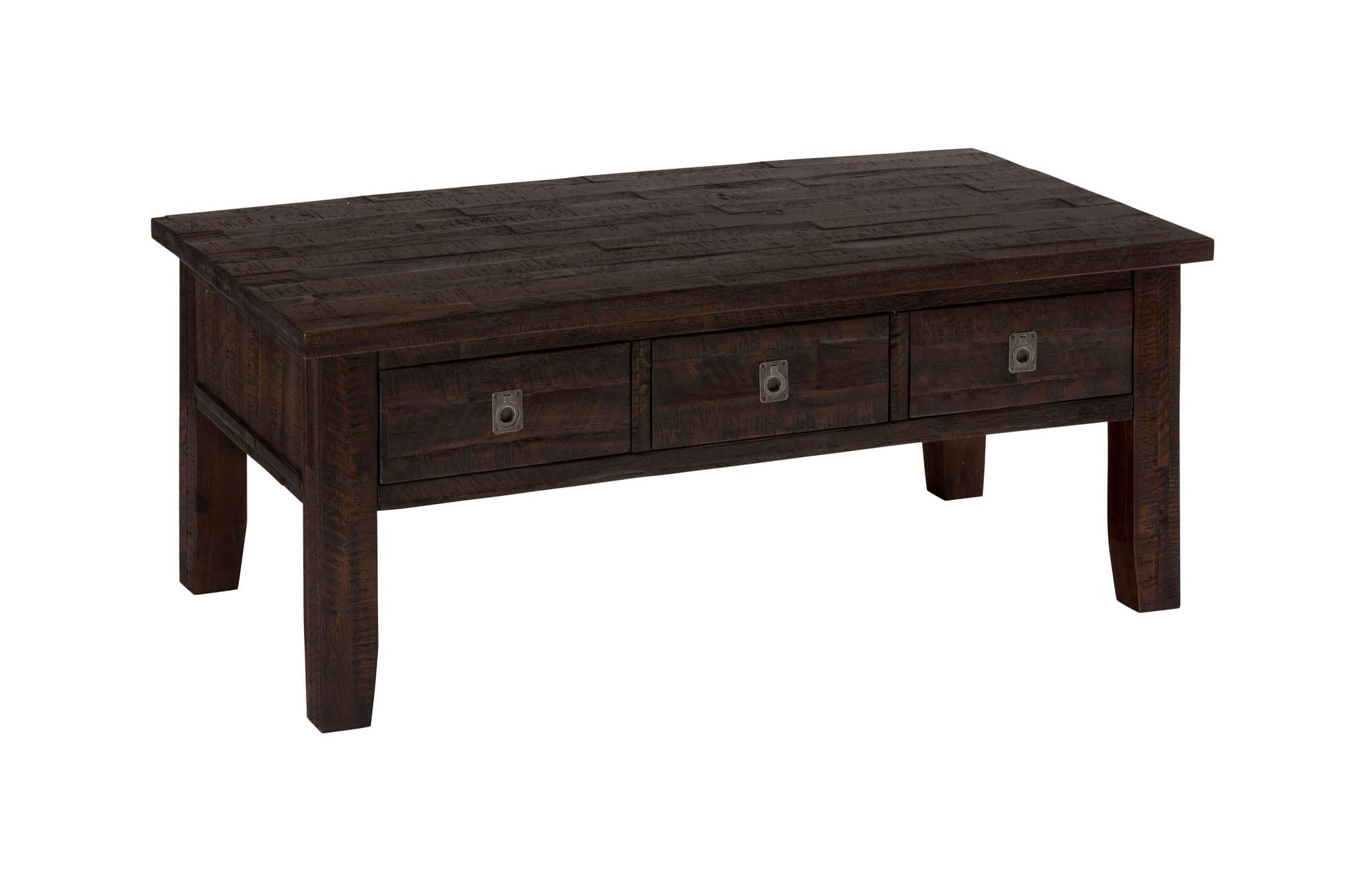 Jofran Inc. Kona Grove Distressed Acacia Wood Coffee Table - Rustic Farmhouse Living Room Furniture for Home Decor
