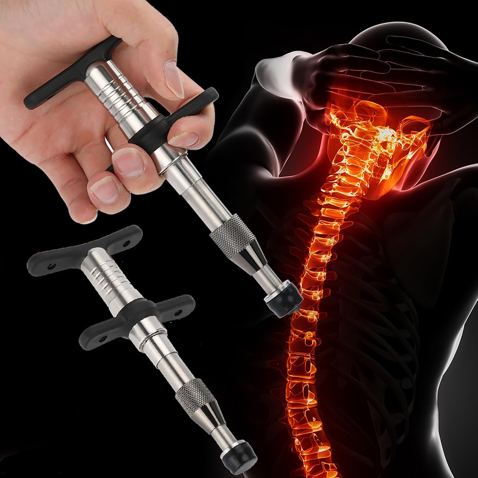 Spinal Correction Machine - Chiropractic Adjuster & Massager for Back Pain Relief | Manual Spine Care Tool for Home Use, Posture Correction & Muscle Relaxation