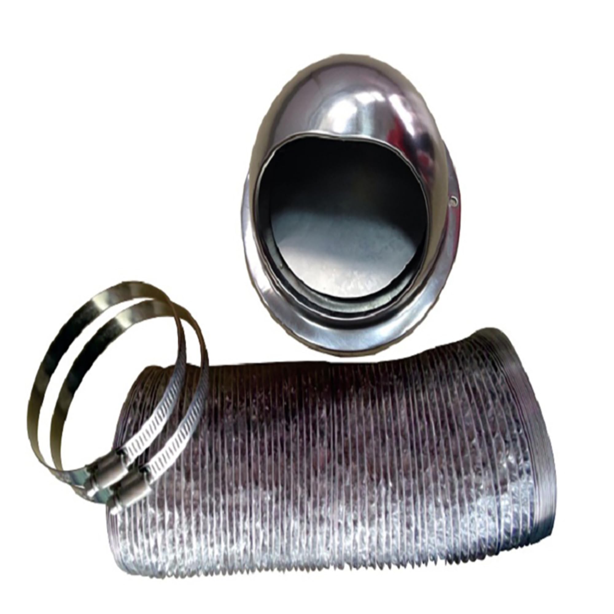 Pinnacle 18-1064 Stainless Steel Dryer Vent Kit with Damper - Outdoor Ventilation System for Efficient Clothes Drying & Home Safety | Prevent Lint Buildup & Improve Airflow | Residential & Commercial Laundry Solution | Easy Installation for Apartments, Houses, Laundromats & RVs | Perfect for Energy-Efficient Homes & Small Spaces | Ideal for Basement Laundry Rooms, Tiny Houses & Mobile Homes | Great for Urban Apartments, Vacation Homes & DIY Laundry Room Upgrades