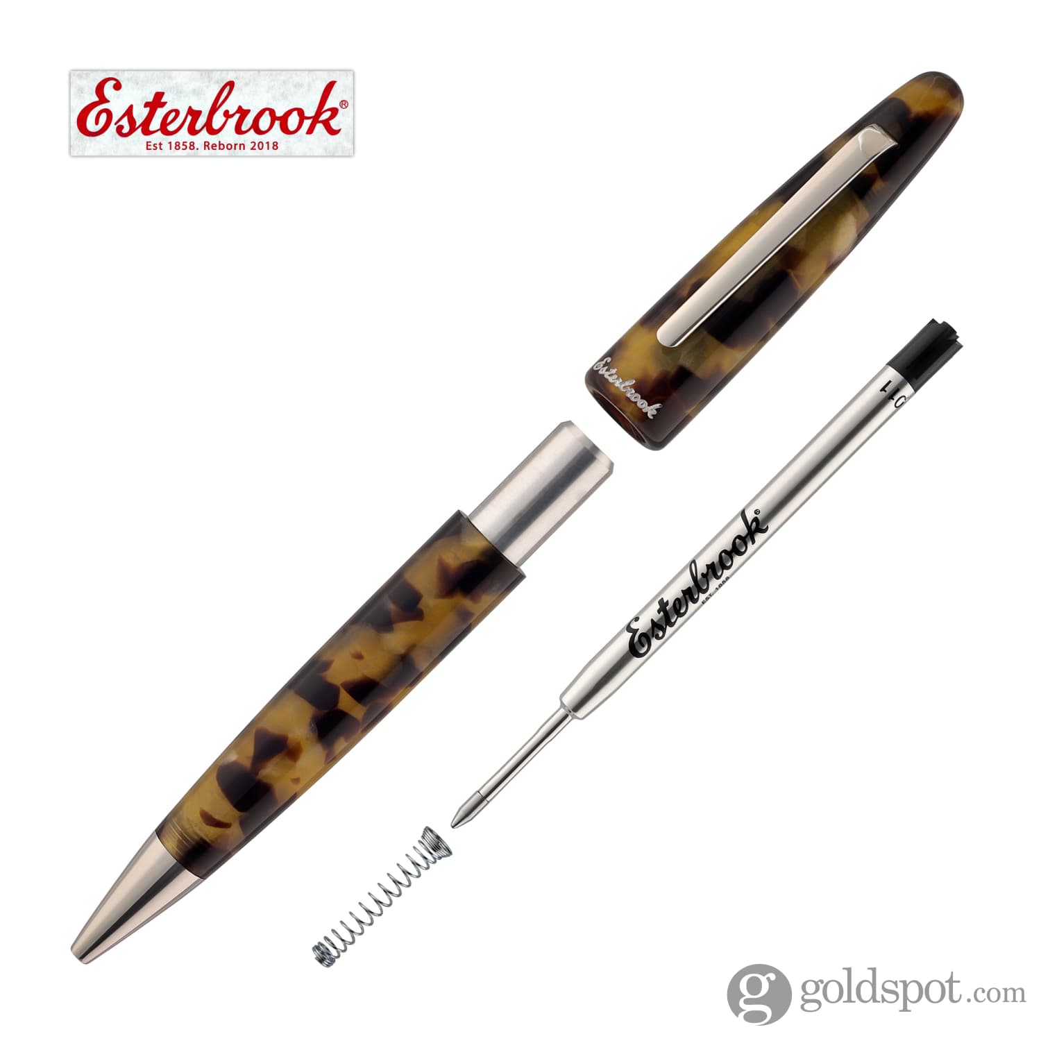 Esterbrook Estie Ballpoint Pen - Premium Tortoise Shell Design for Smooth Writing | Perfect for Office, Journaling & Gift Giving