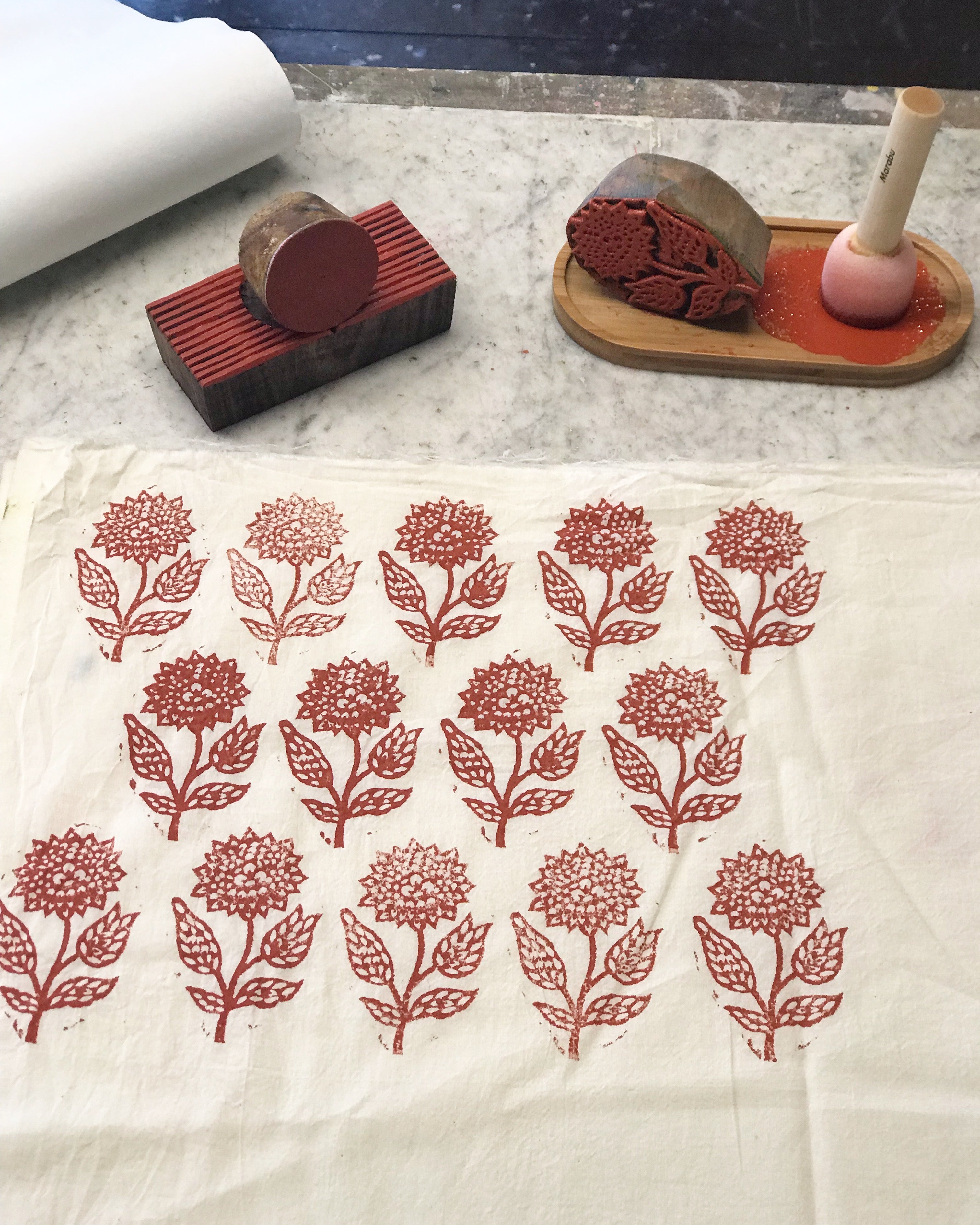 Handmade Block Printing Lampshade - DIY Workshop in Charleston, Firle, East Sussex | Perfect for Home Decor & Creative Gifts