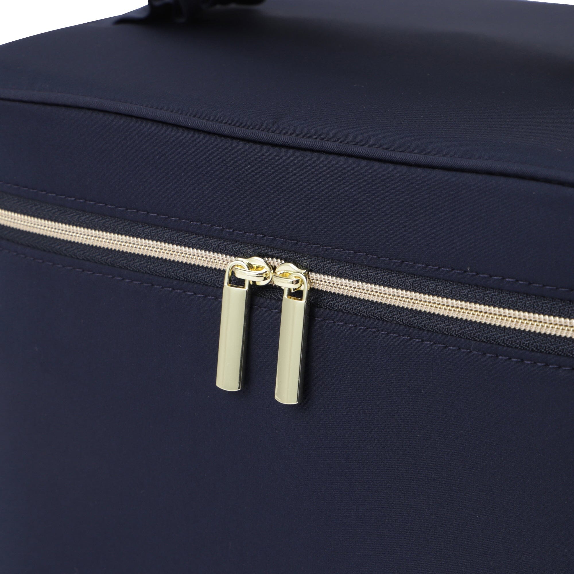 Frilled Vanity Pouch for Women - Navy Blue Makeup Bag with Zipper Closure | Perfect for Travel, Gym & Everyday Essentials Storage
