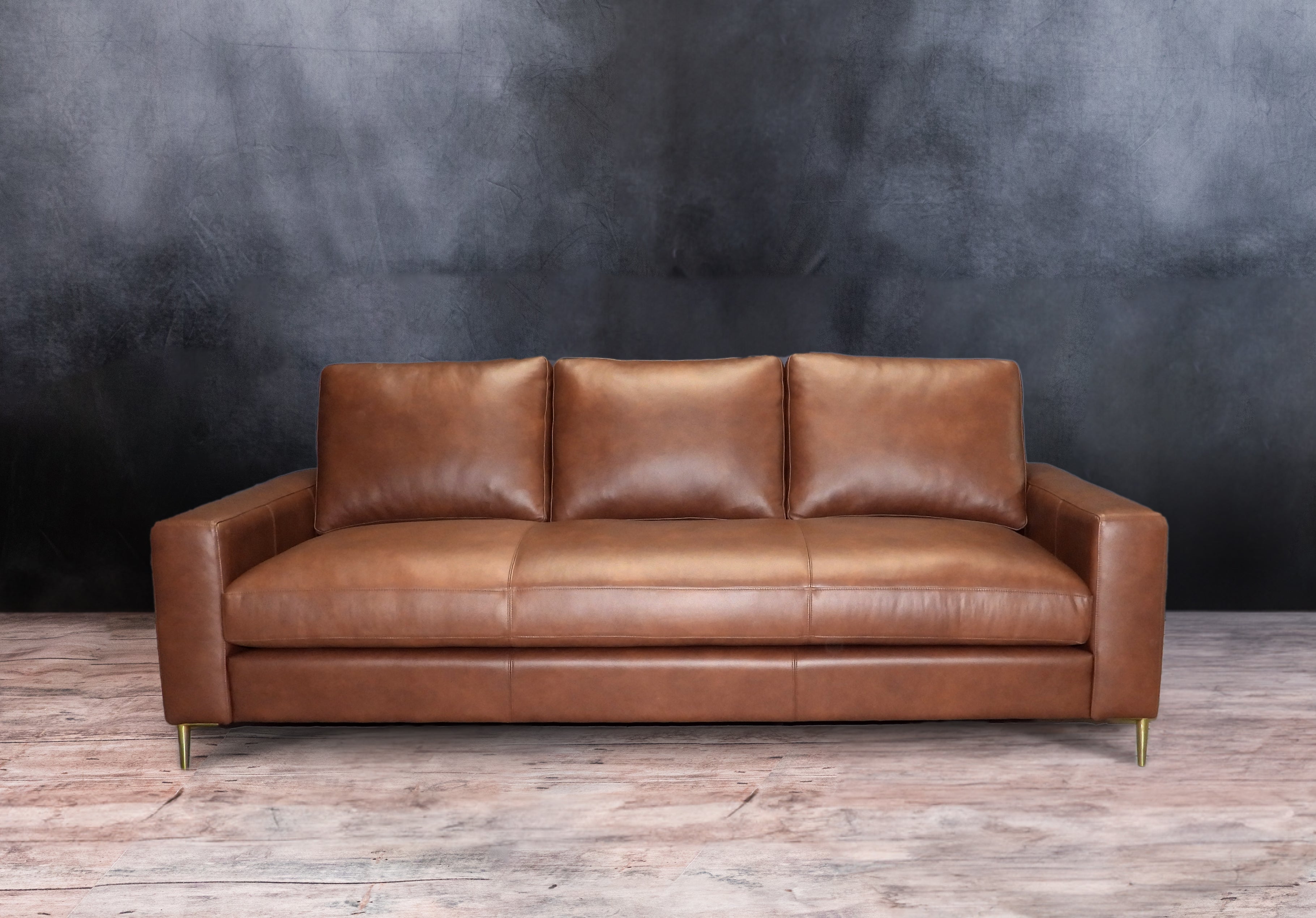 Millennium Genuine Leather Sofa - Premium Comfort for Living Room, Lounge & Office - Modern & Durable Furniture for Home Decor