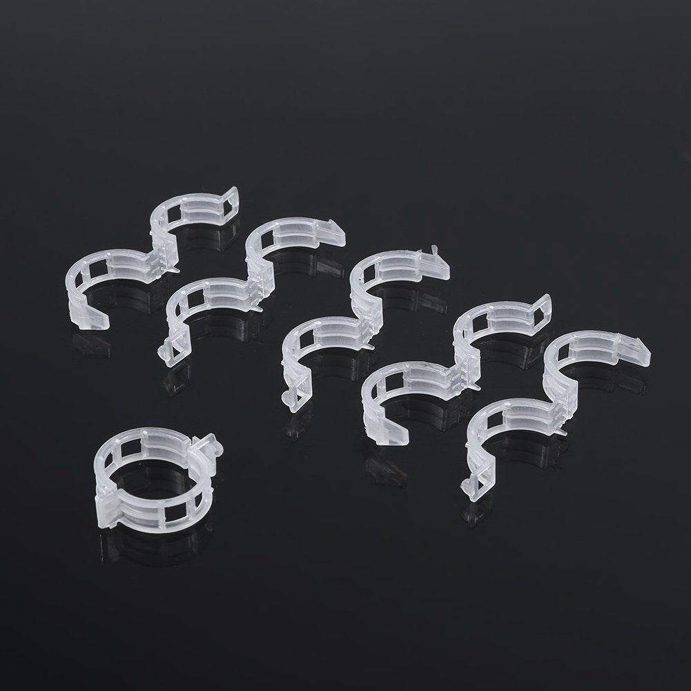 100pcs Plant Grafting Clips - Strong Plastic Vine Clamps for Tomato, Orchid, Flower & Vegetable Support - Perfect for Vertical Growth in Gardens, Greenhouses & Indoor Plant Care