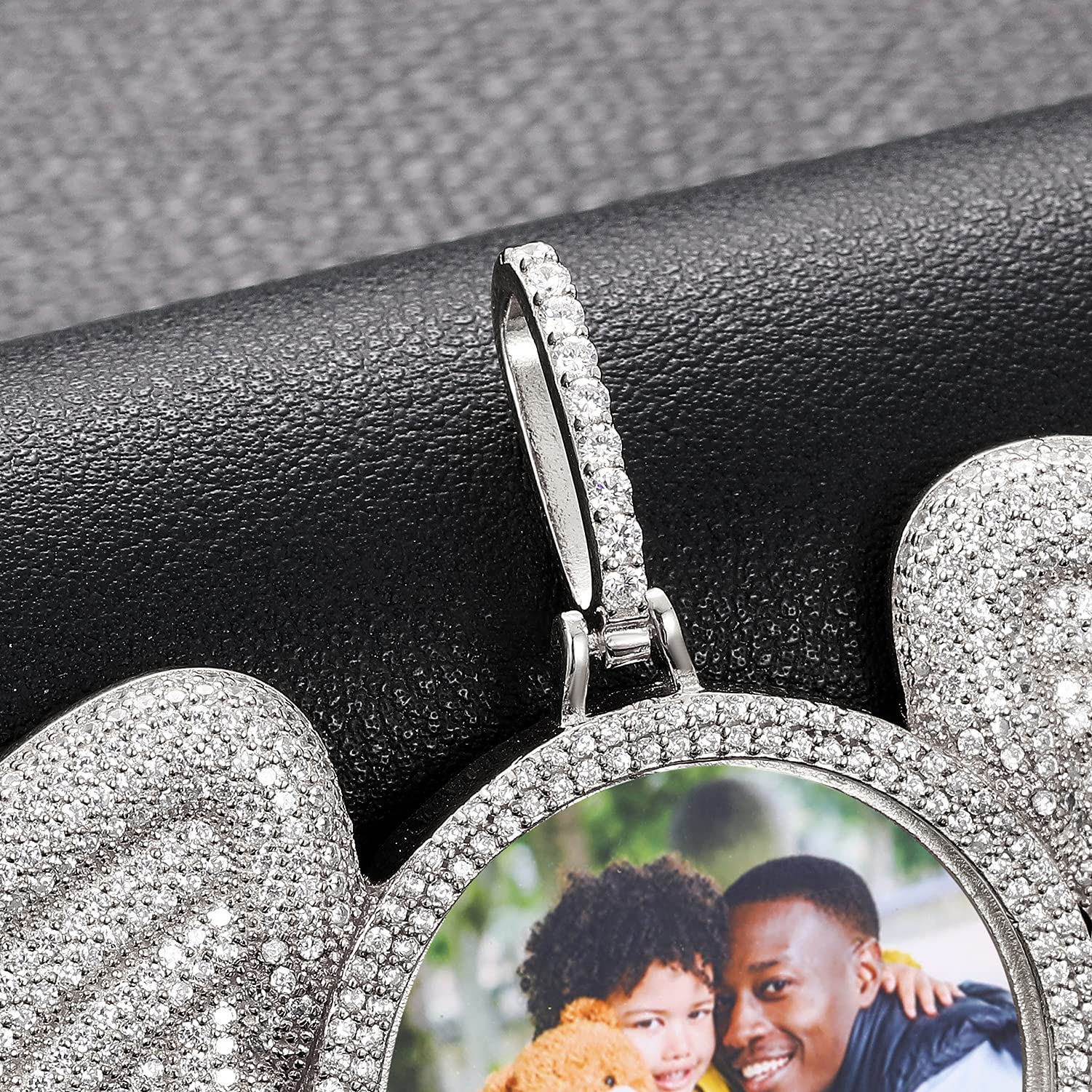 925 Sterling Silver Angel Wings Photo Necklace - Personalized Custom Picture Pendant for Men & Women - Memorial Keepsake Birthday Gift for Her/Him - Perfect for Anniversaries, Valentine's Day & Memorial Jewelry