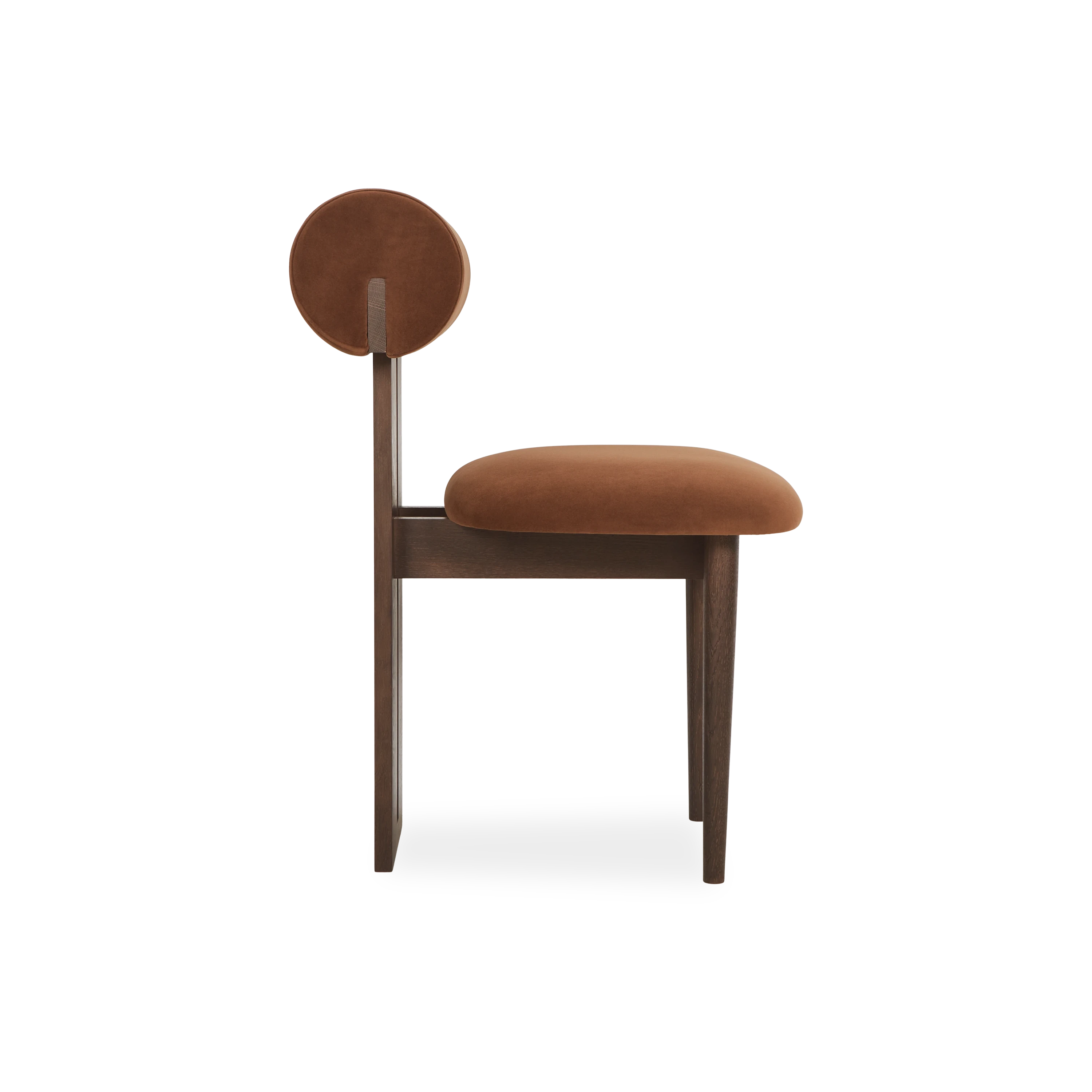 Modern Hippo Dining Chair - Sturdy Wooden Seat with Upholstered Cushion - Perfect for Kitchen, Dining Room, Restaurant & Cafe Use
