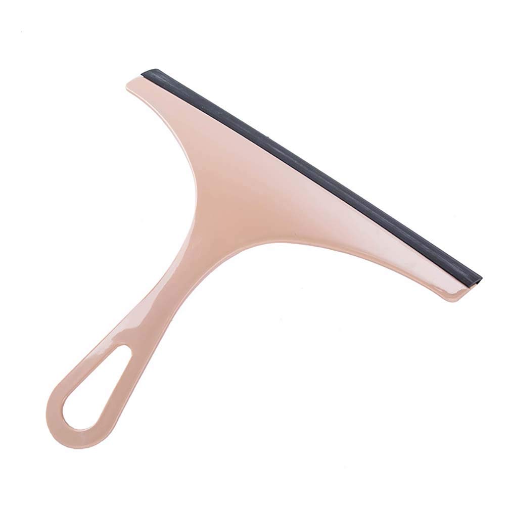 Heaven2017 Multifunctional Window Squeegee with Scrubber & Scraper - Pink Glass Cleaner for Home, Office, and Car Windows Cleaning
