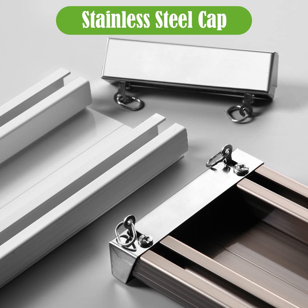 Heavy-Duty Double Curtain Track Rail System - Ceiling Mounted Room Divider for Living Room & Bedroom - Champagne 9.5ft - Perfect for Home Partition & Window Treatment