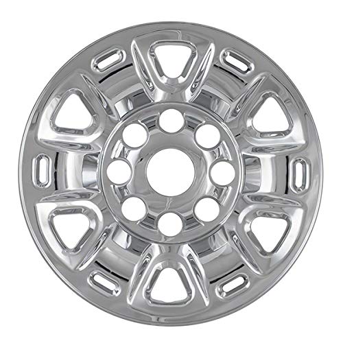 Chrome Plated 17 Inch 6-Spoke Wheel Skin Covers for 2012-2019 Nissan NV Cargo - Set of 4, Plastic Hub Caps Compatible with Steel Wheels - Perfect for Enhancing Vehicle Appearance & Protecting Rims from Damage