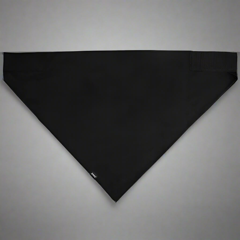 ZANheadgear 3-in-1 Classic Plain Black Bandana - Versatile Headwear for Outdoor, Motorcycle & Fashion Use